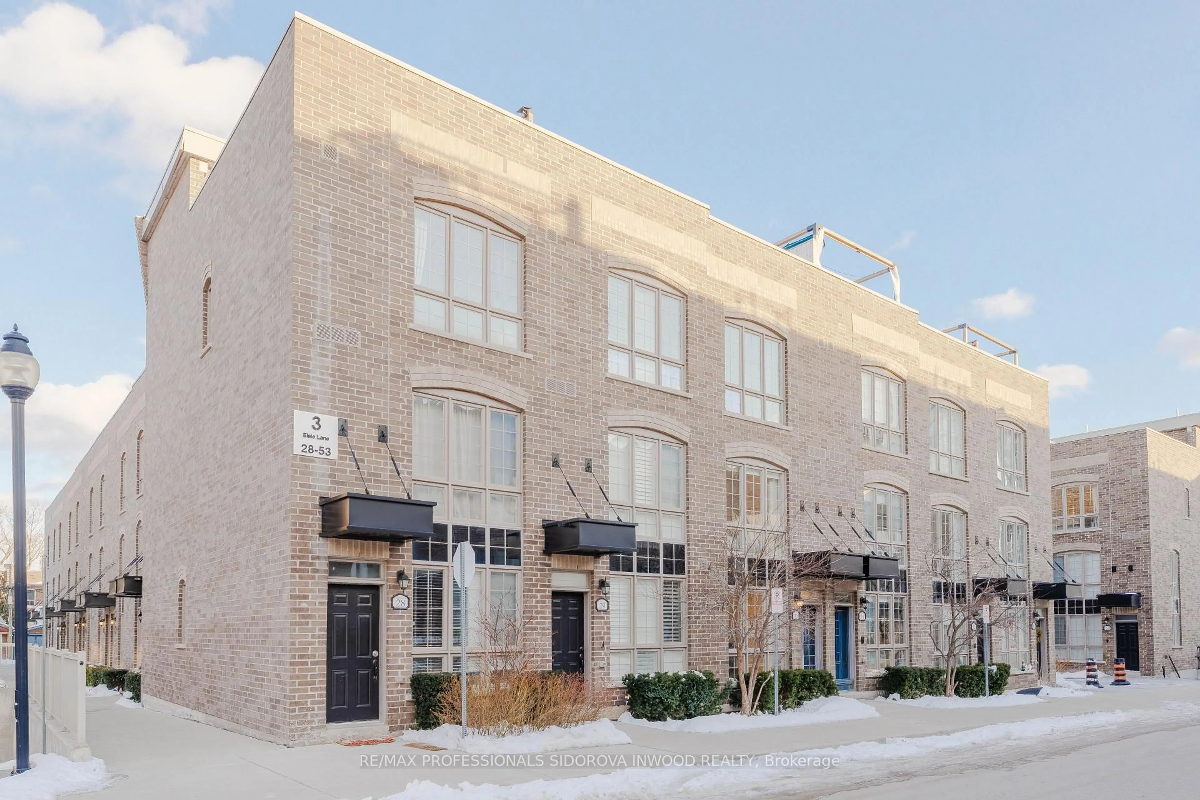 Home with brick exterior material, street for 3 Elsie Lane #30, Toronto Ontario M6P 0B8