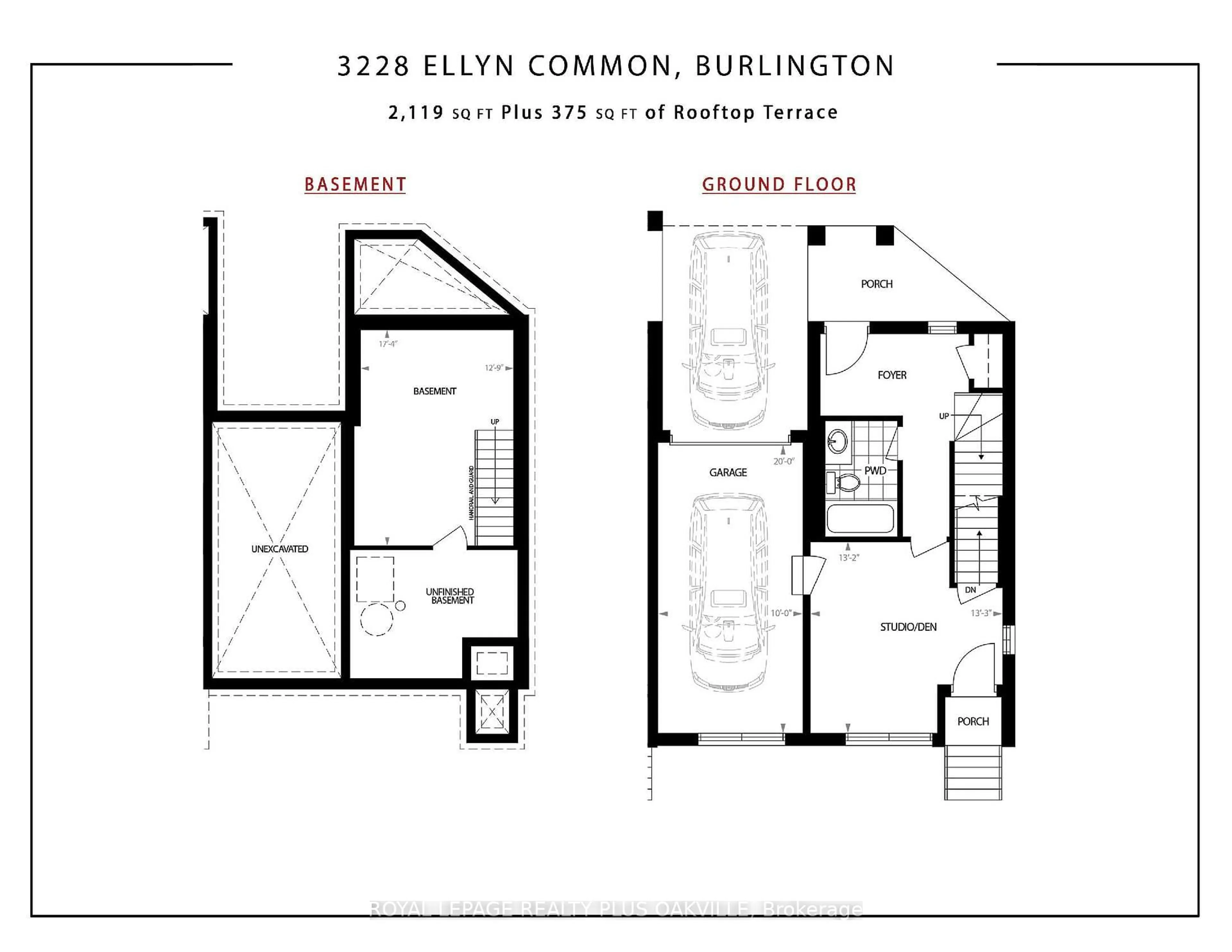 Floor plan for 3228 Ellyn Common, Burlington Ontario L7N 0A3