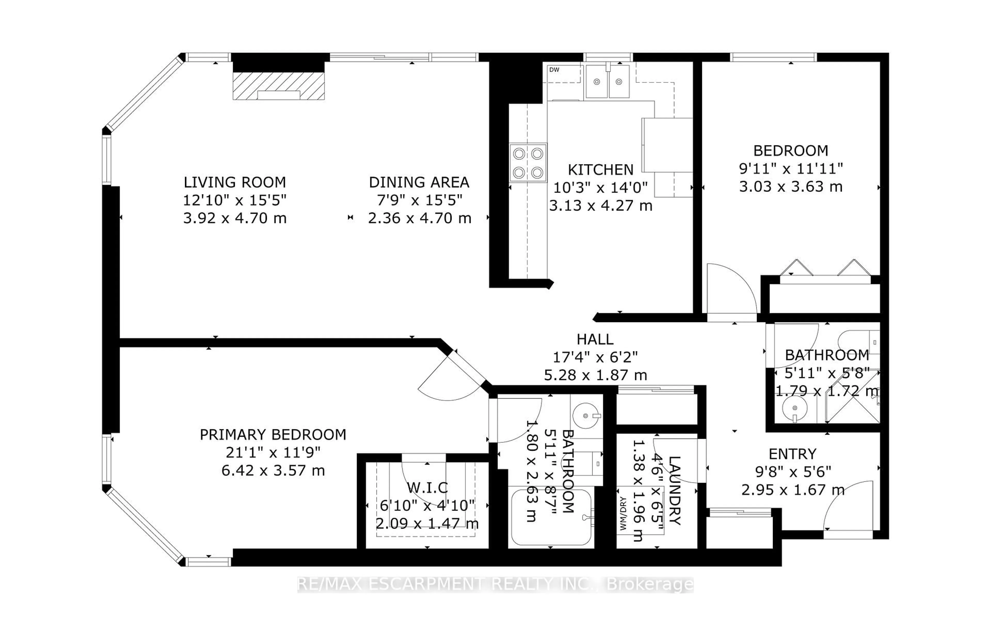 Floor plan for 2075 Amherst Heights Dr #103, Burlington Ontario L7P 5B8