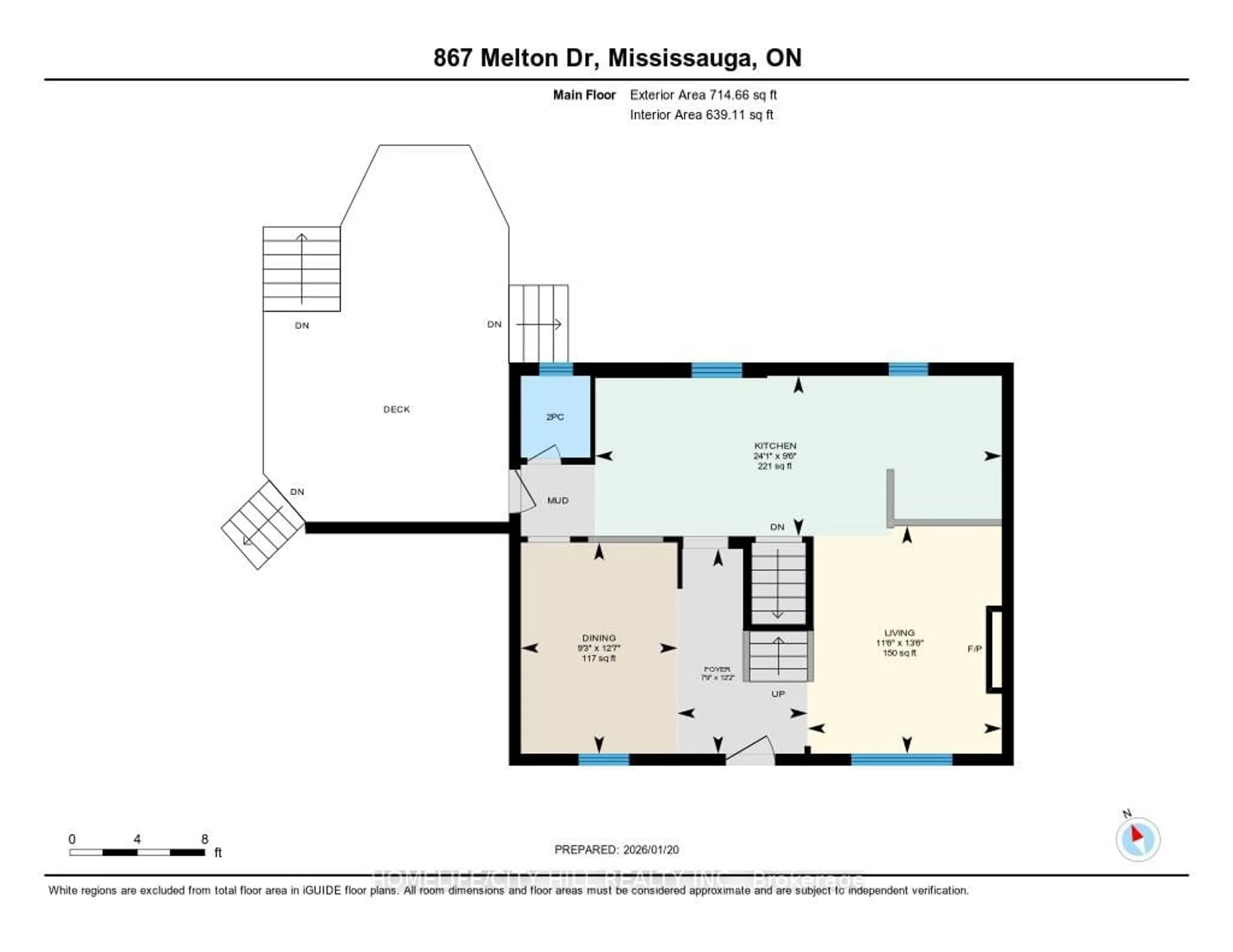 Floor plan for 867 Melton Dr, Mississauga Ontario L4Y 1K9