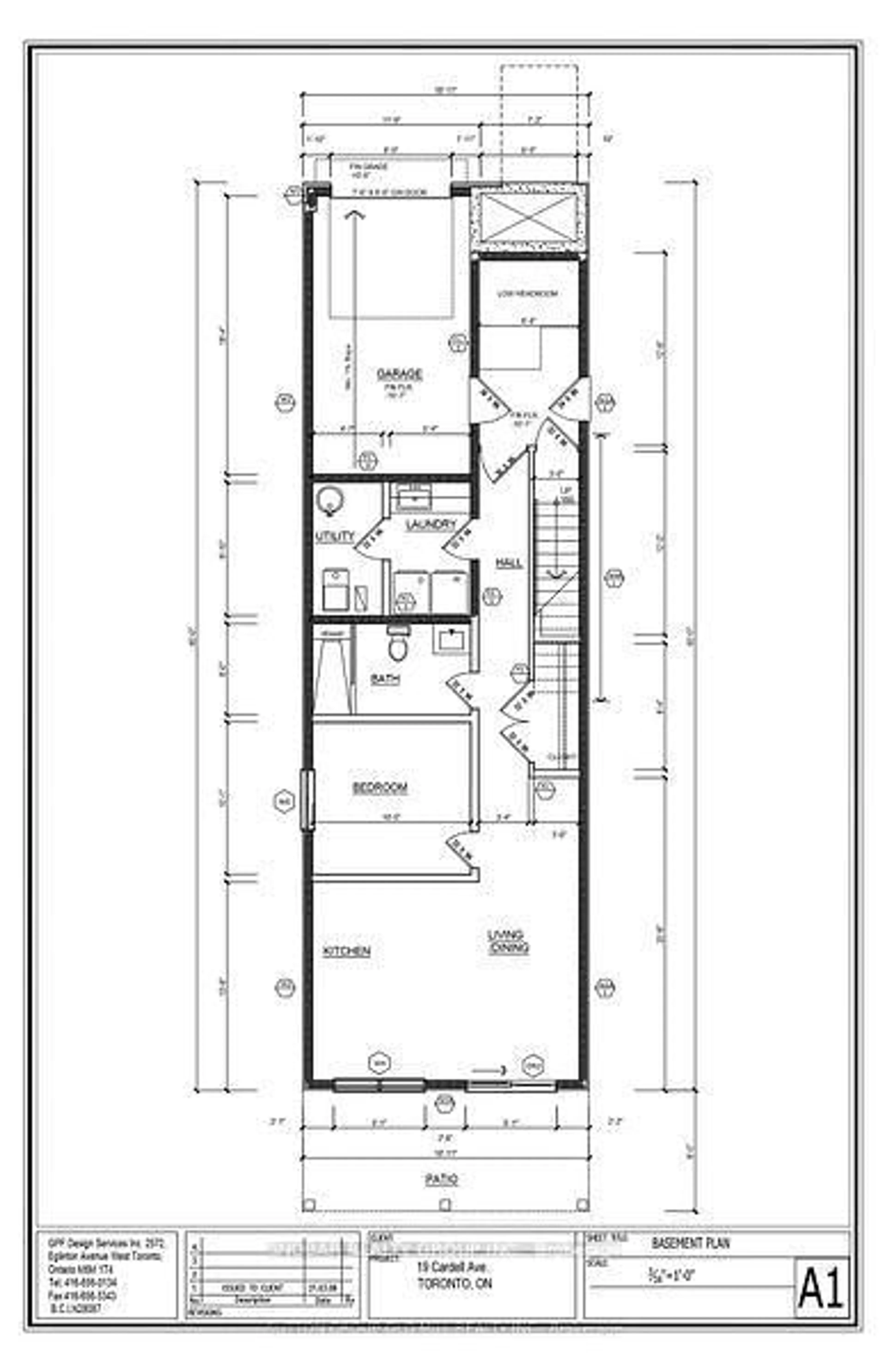 Floor plan for 19A Cardell Ave, Toronto Ontario M9N 1S4