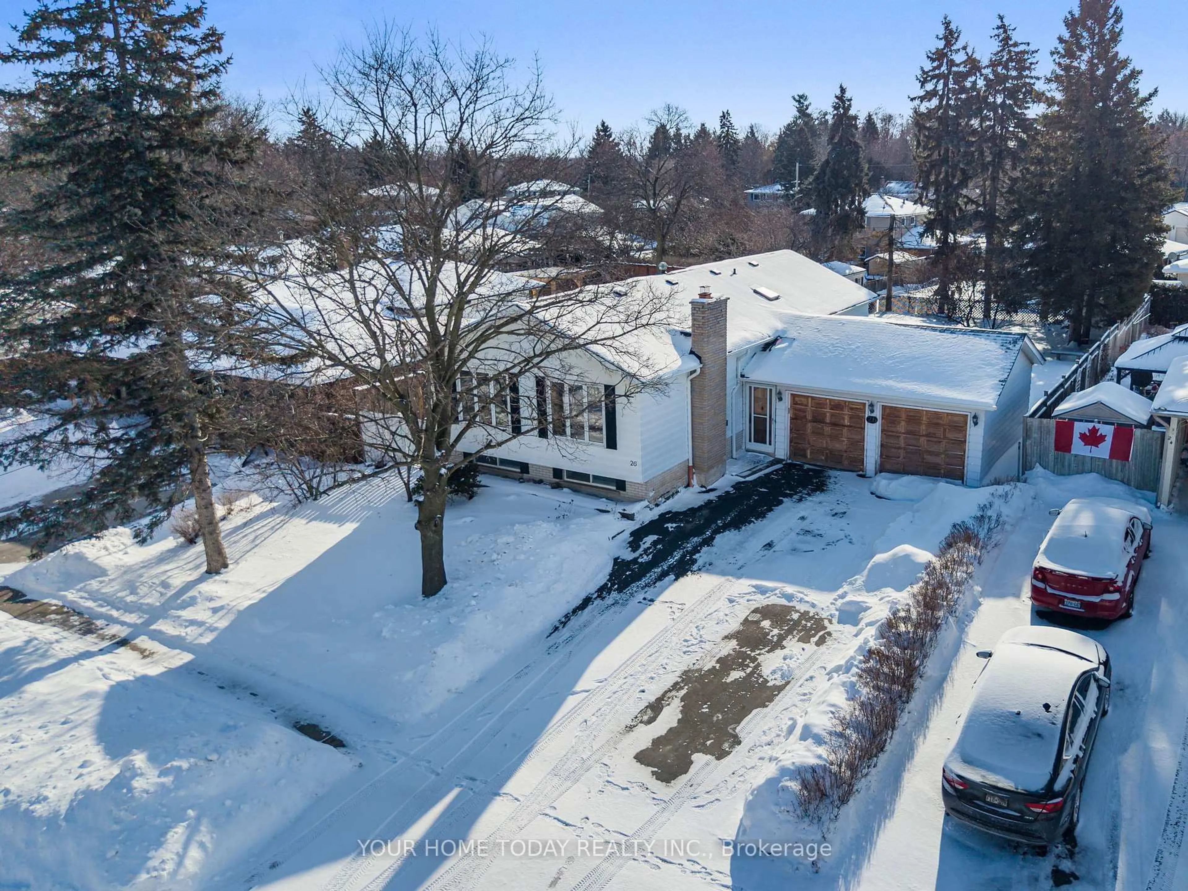 A pic from outside/outdoor area/front of a property/back of a property/a pic from drone, street for 26 Fagan Dr, Halton Hills Ontario L7G 4P3