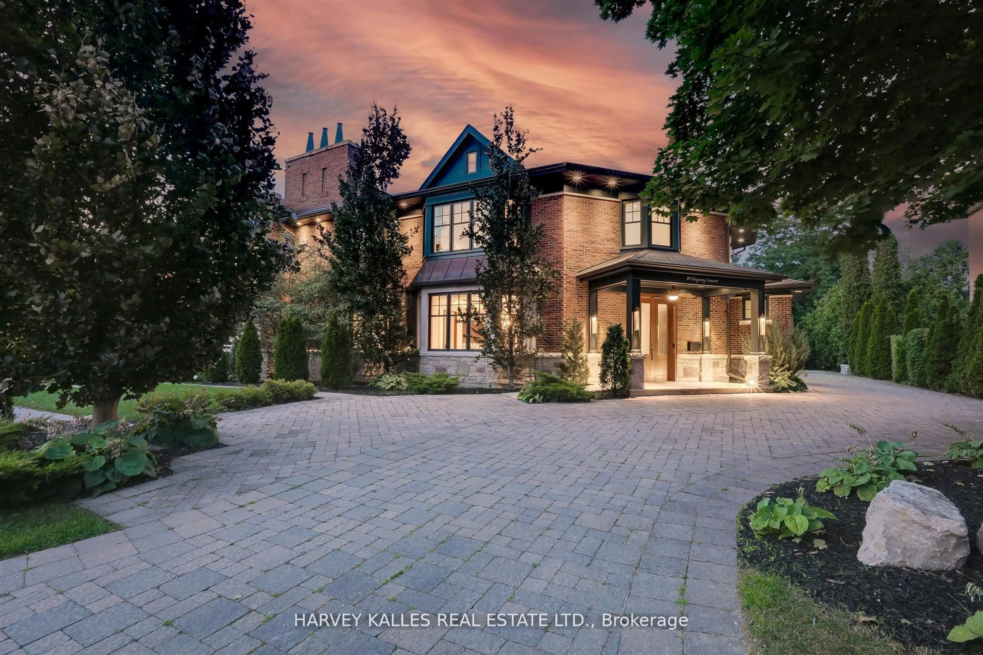 Home with brick exterior material, street for 89 Kingsway Cres, Toronto Ontario M8X 2R8