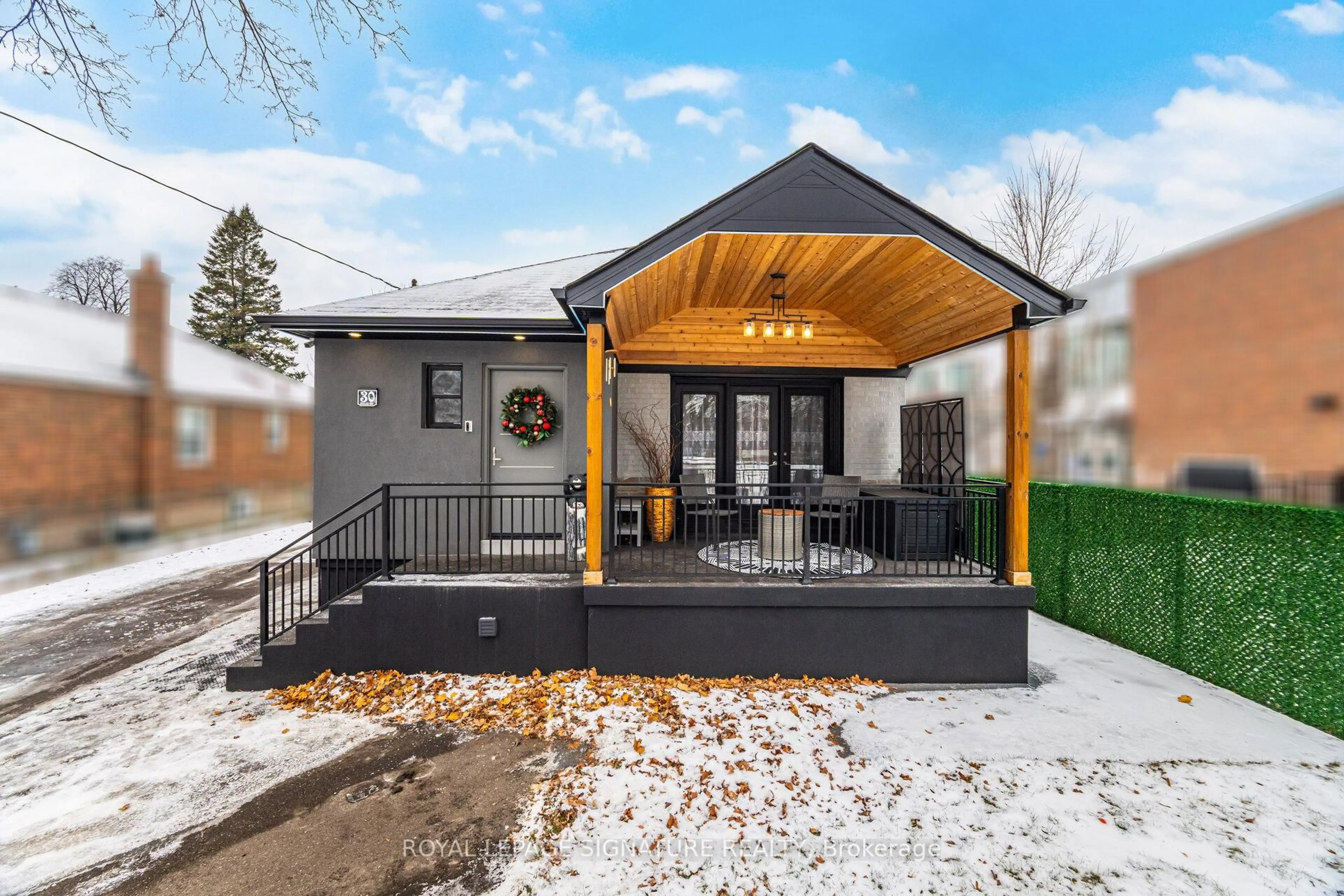 Home with brick exterior material, street for 30 Coules Crt, Toronto Ontario M8W 2N9