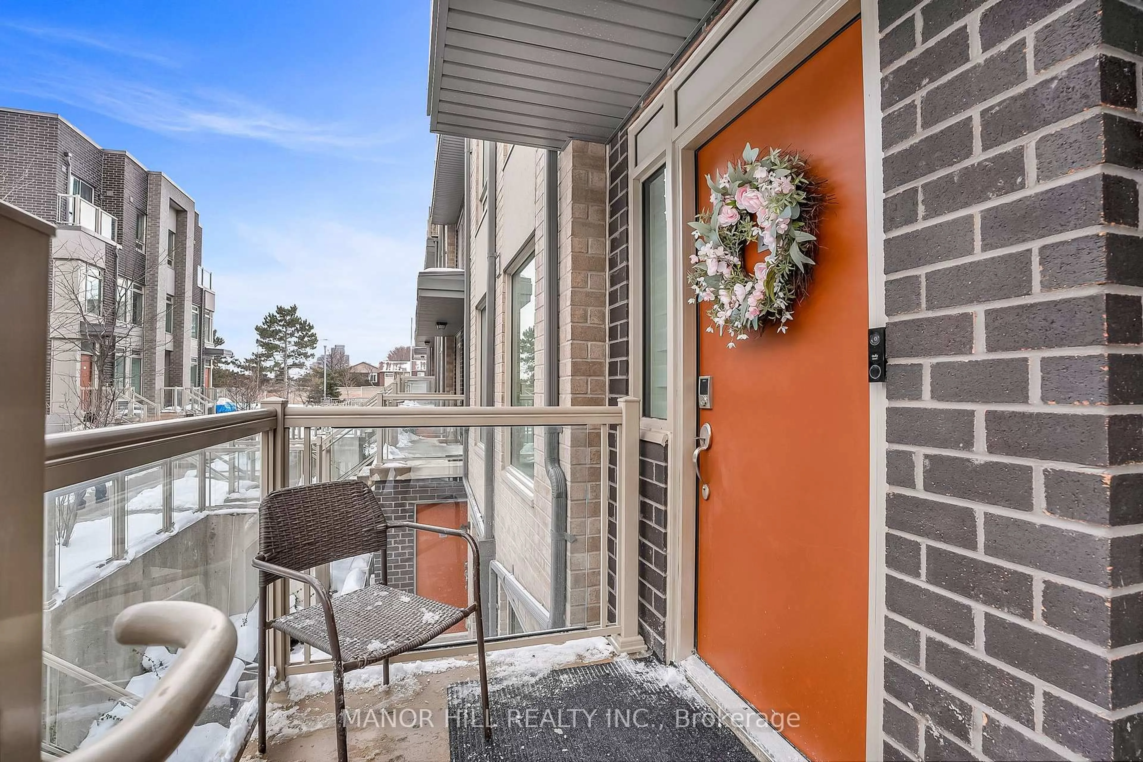 Balcony in the apartment, water/lake/river/ocean view for 7 Applewood Lane #228, Toronto Ontario M9C 0C1