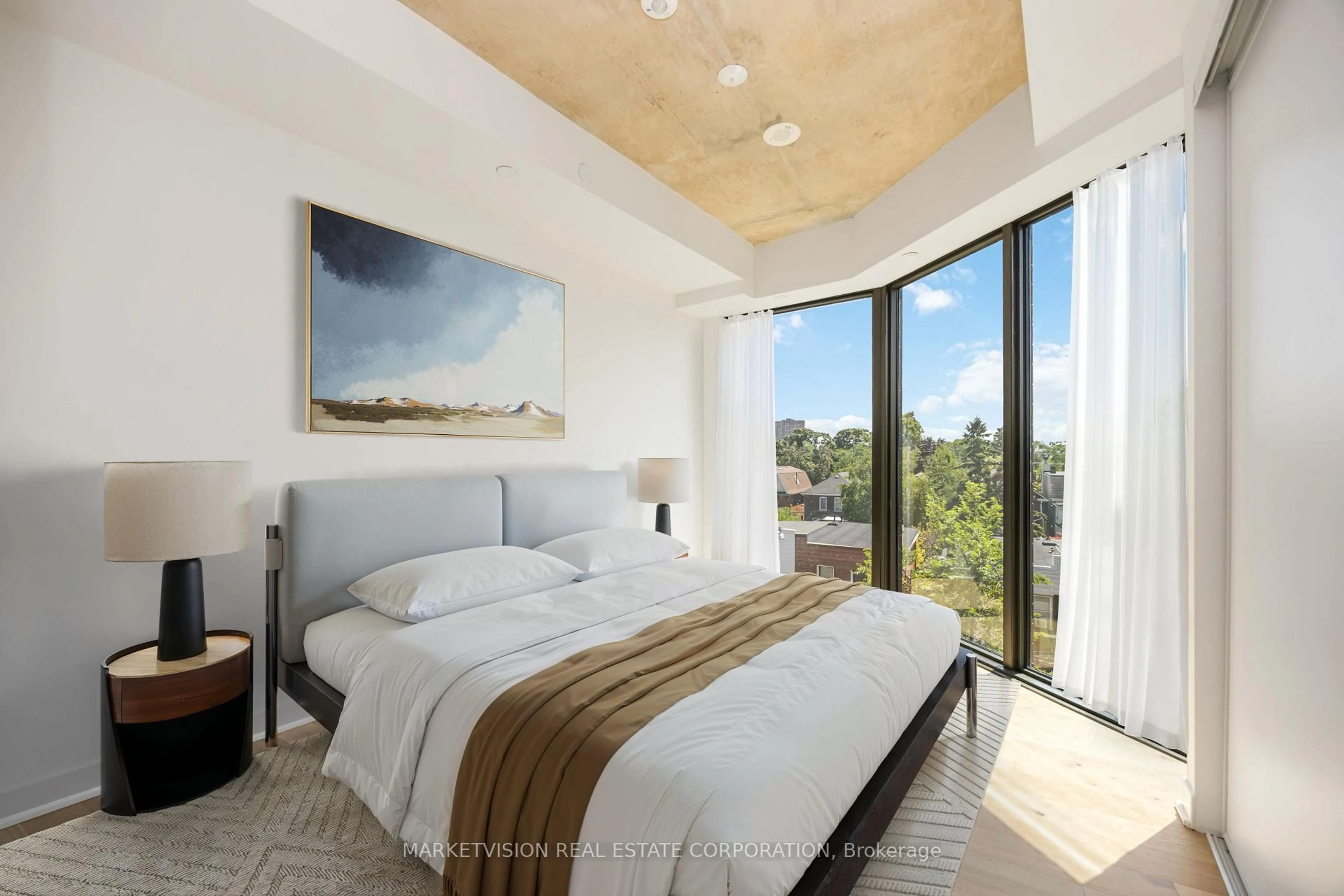 Bedroom with bed, unknown for 2625 Dundas St #417, Toronto Ontario M6P 1X9