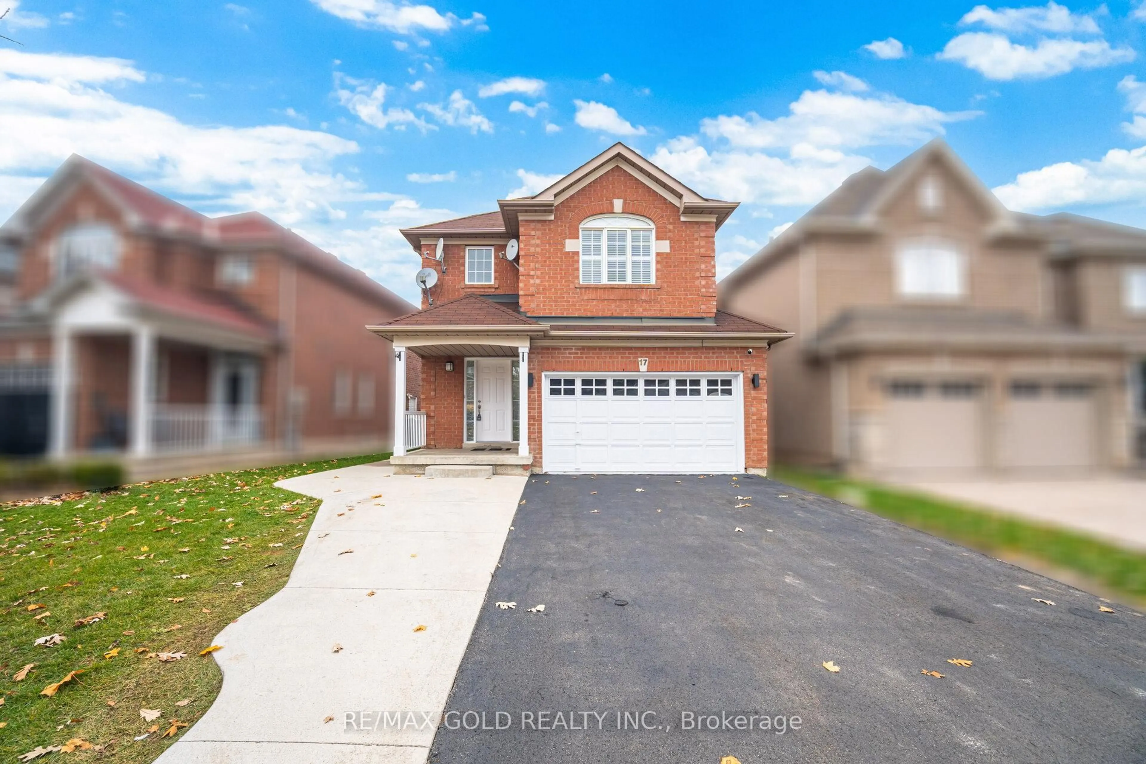 Home with brick exterior material, street for 17 Binder Twine Tr, Brampton Ontario L6X 4R2