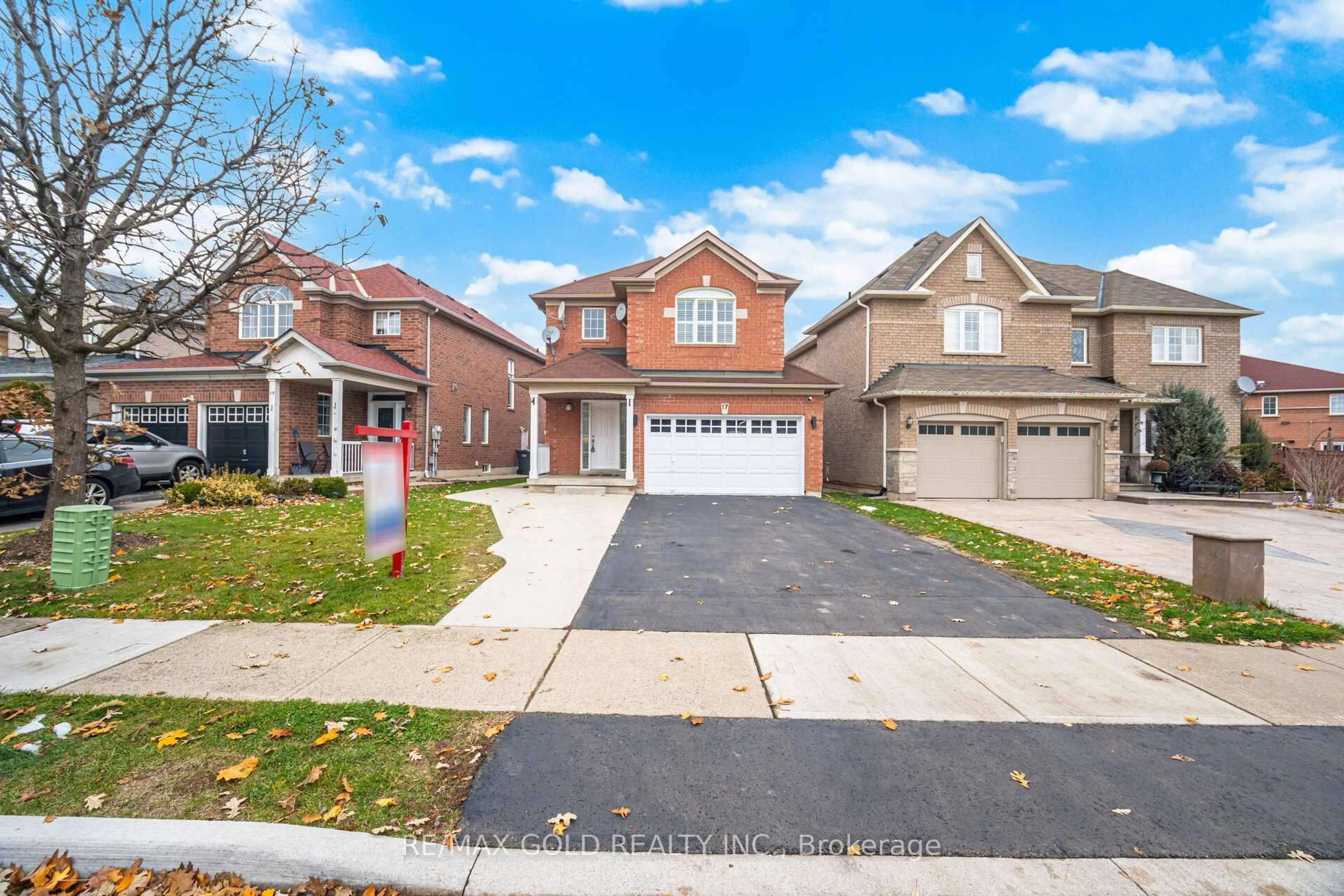 Home with brick exterior material, street for 17 Binder Twine Tr, Brampton Ontario L6X 4R2