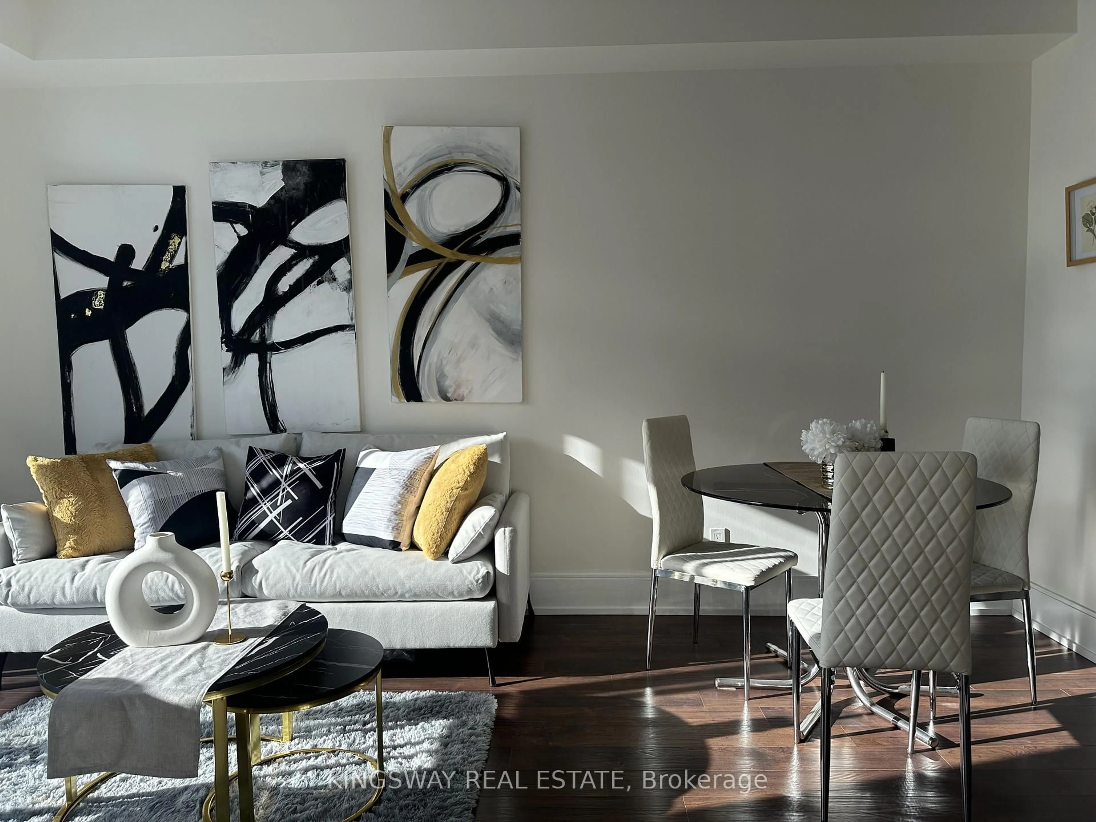 Living room with furniture, unknown for 15 Viking Lane #2603, Toronto Ontario M9B 0A4