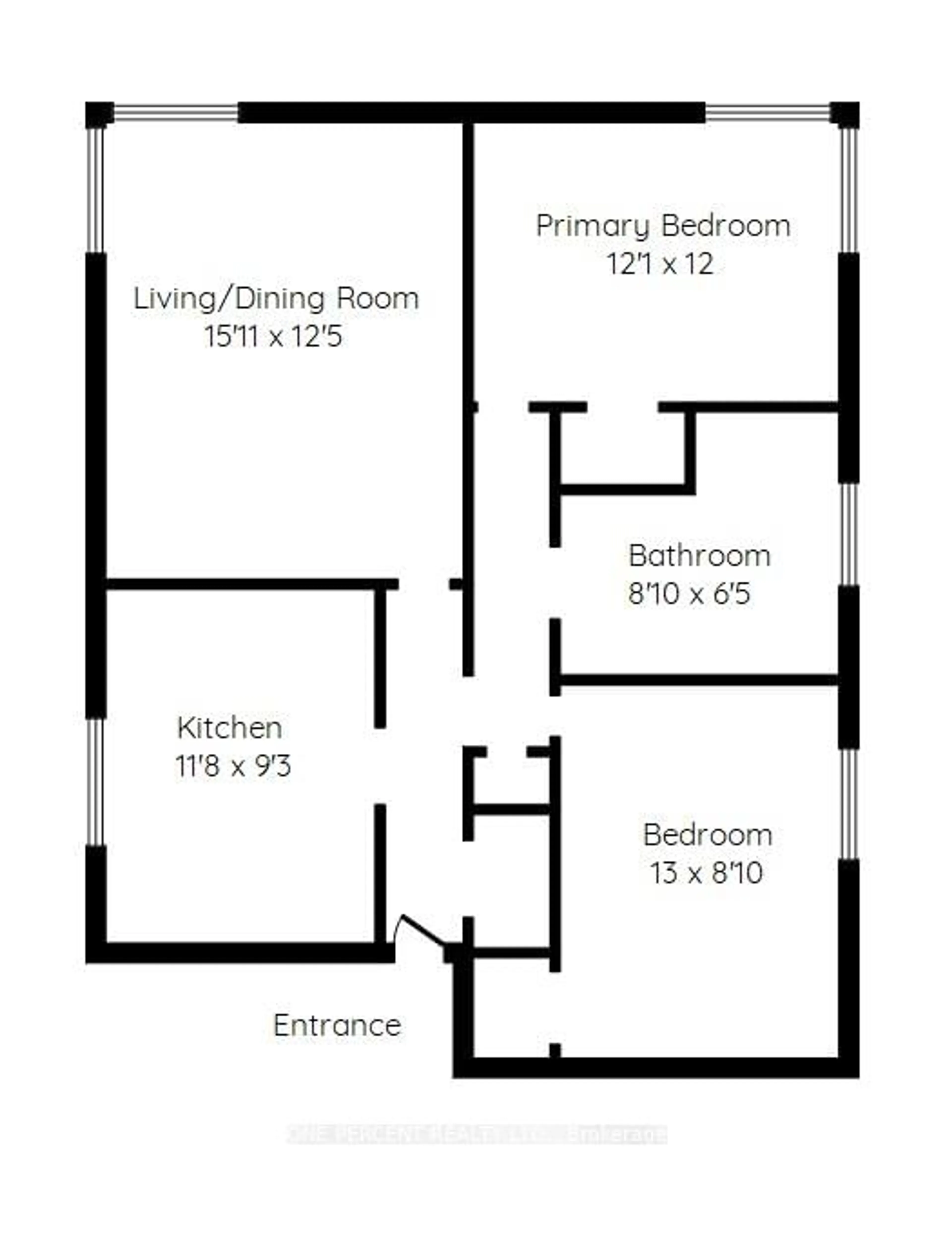 Floor plan for 1351 Lakeshore Rd #16, Burlington Ontario L7S 1B1