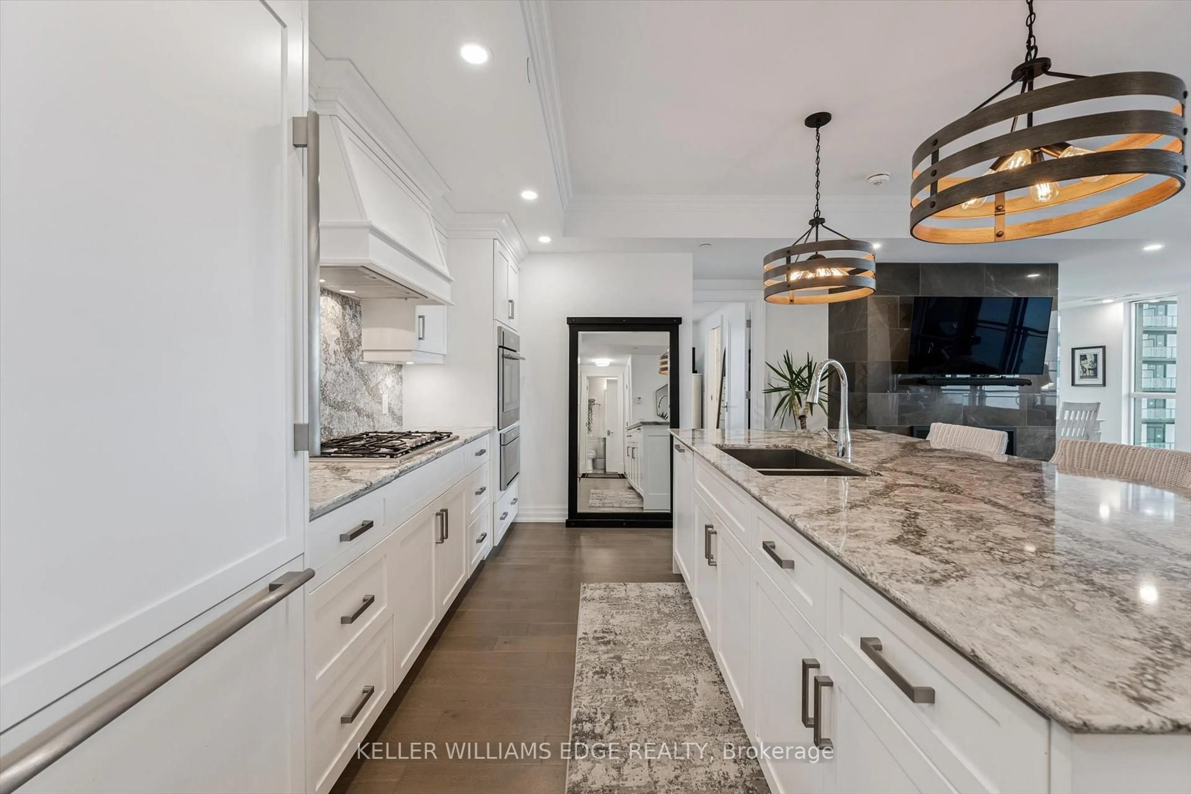 Contemporary kitchen, ceramic/tile floor for 2060 Lakeshore Rd #1603, Burlington Ontario L7R 0G2