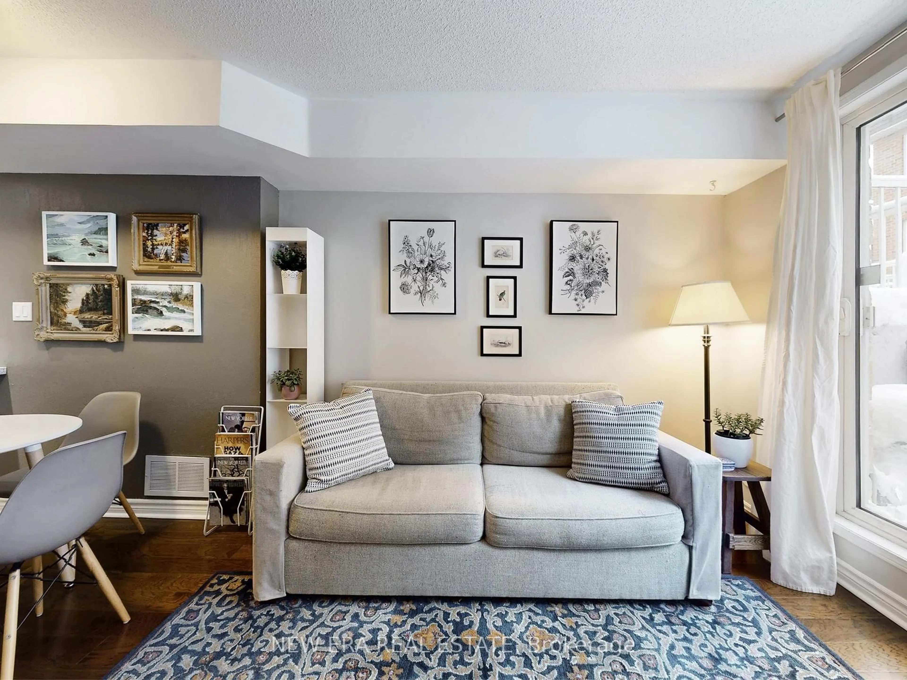 Living room with furniture, unknown for 65 Foundry Ave #77, Toronto Ontario M6H 4K7