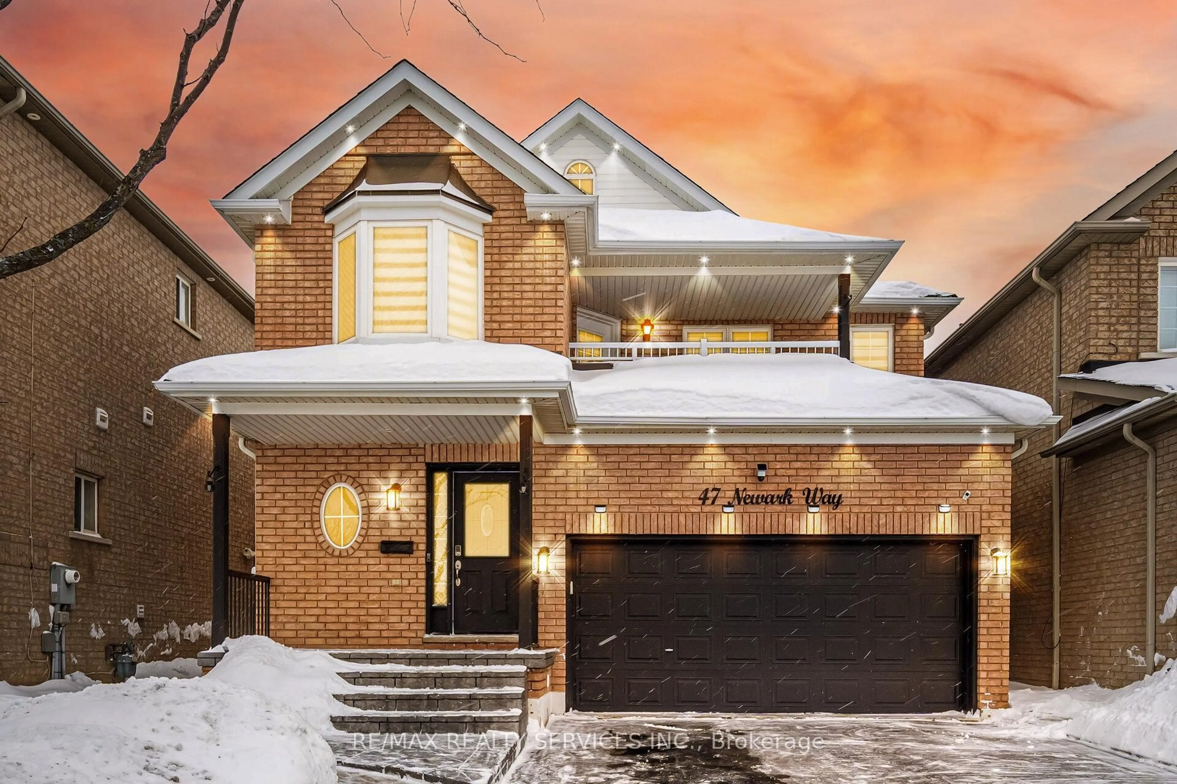 Home with brick exterior material, street for 47 Newark Way, Brampton Ontario L7A 2W8