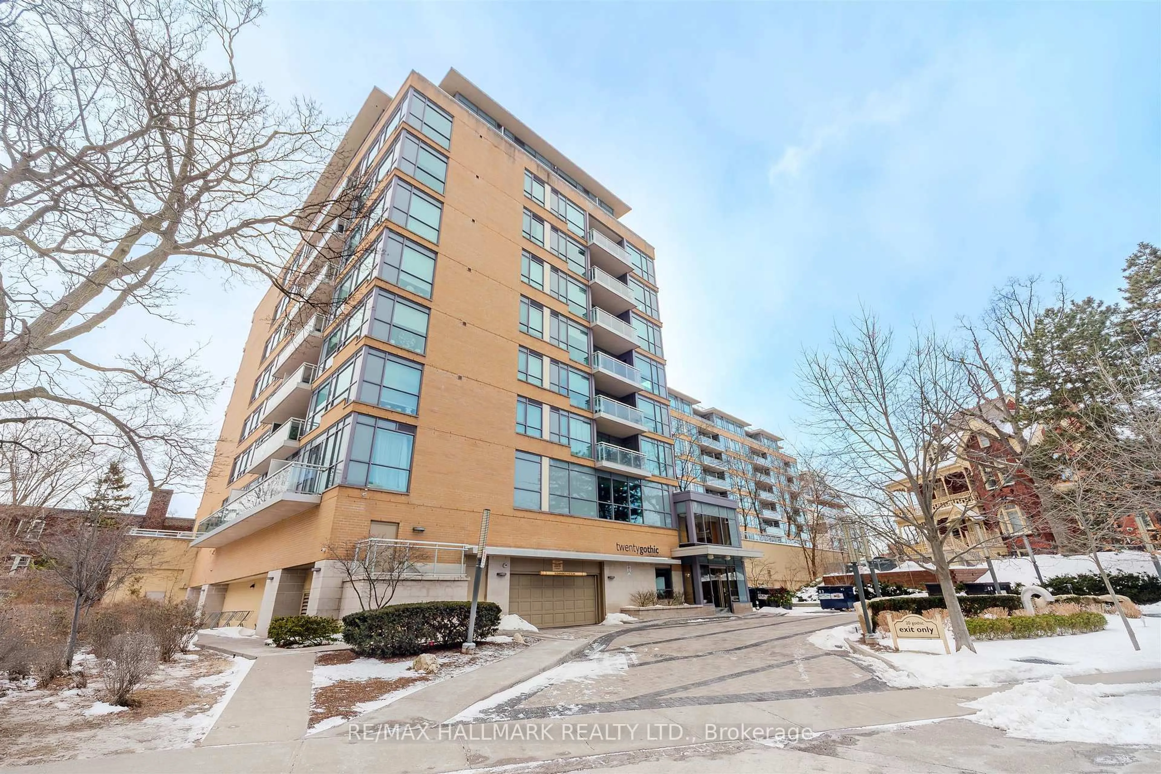 A pic from outside/outdoor area/front of a property/back of a property/a pic from drone, unknown for 20 Gothic Ave #201, Toronto Ontario M6P 1T5