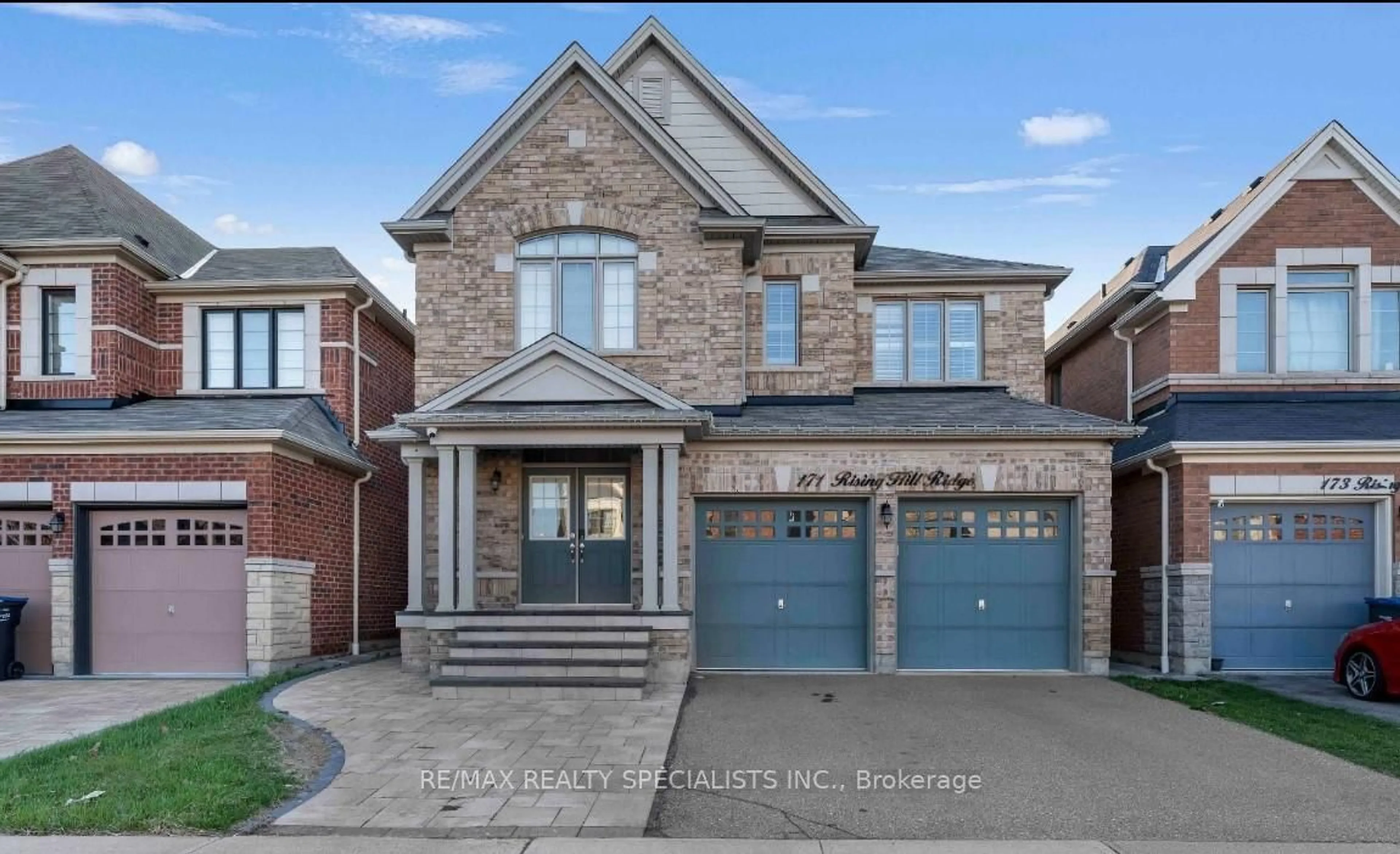 Home with brick exterior material, street for 171 Rising Hill Rdge, Brampton Ontario L6Y 6B2