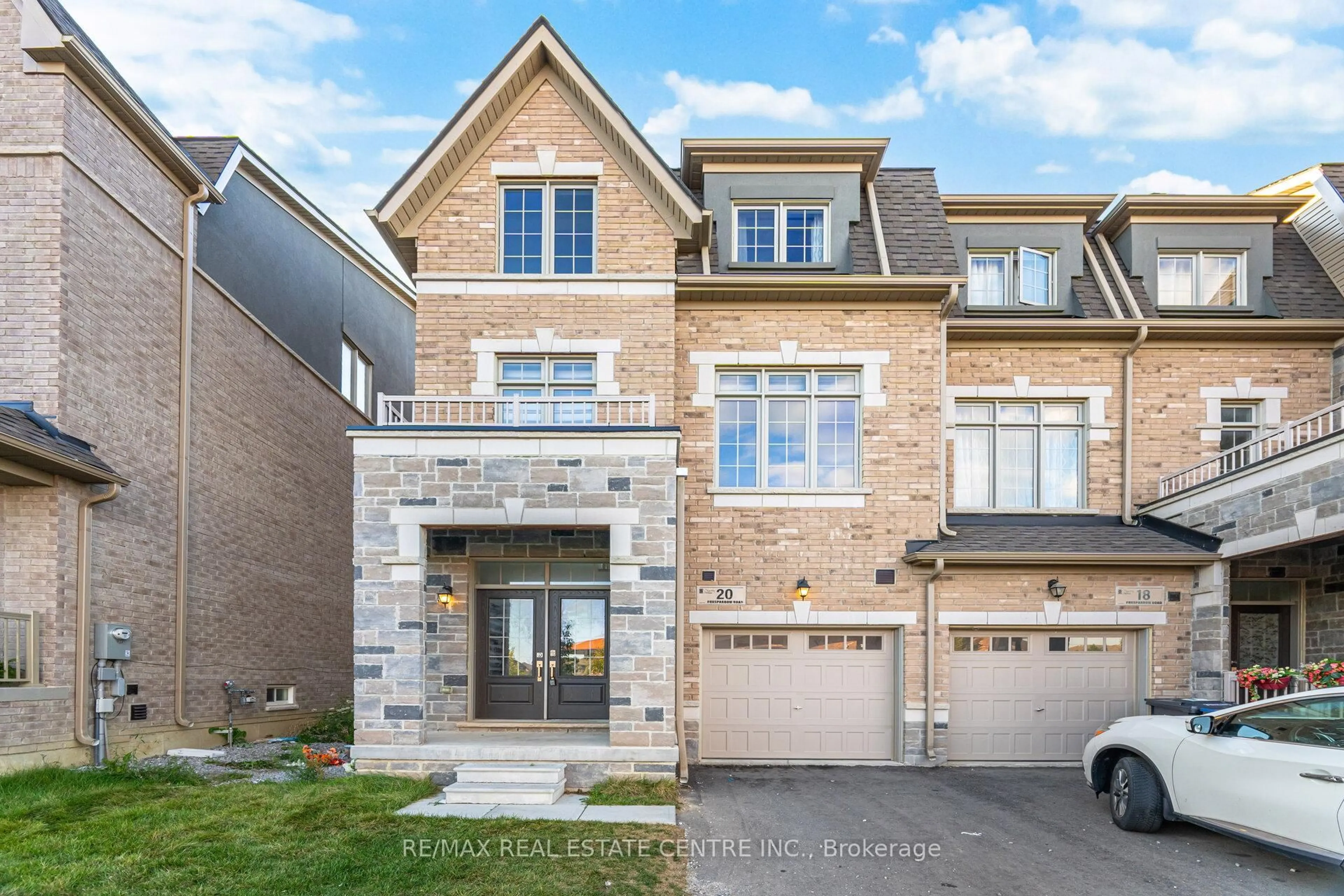 Home with brick exterior material, street for 20 Foxsparrow Rd, Brampton Ontario L6R 4C9