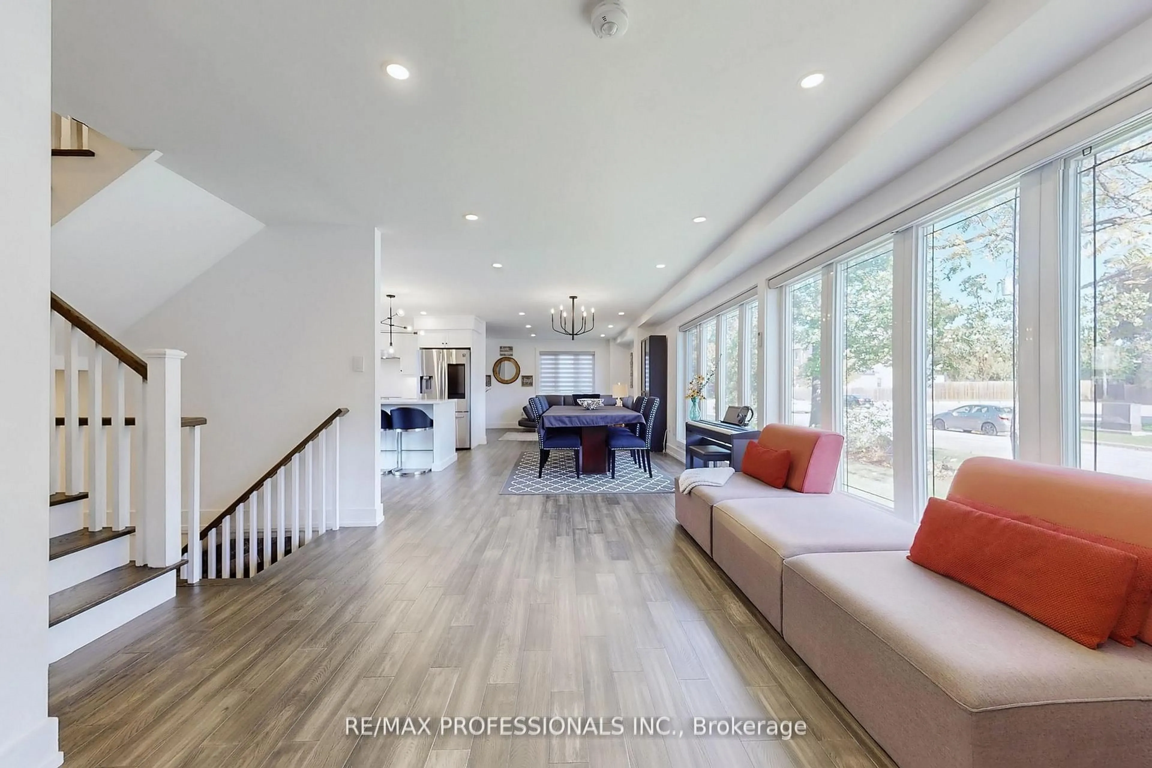 Living room with furniture, unknown for 4 Martin Grove Rd, Toronto Ontario M9B 4J9