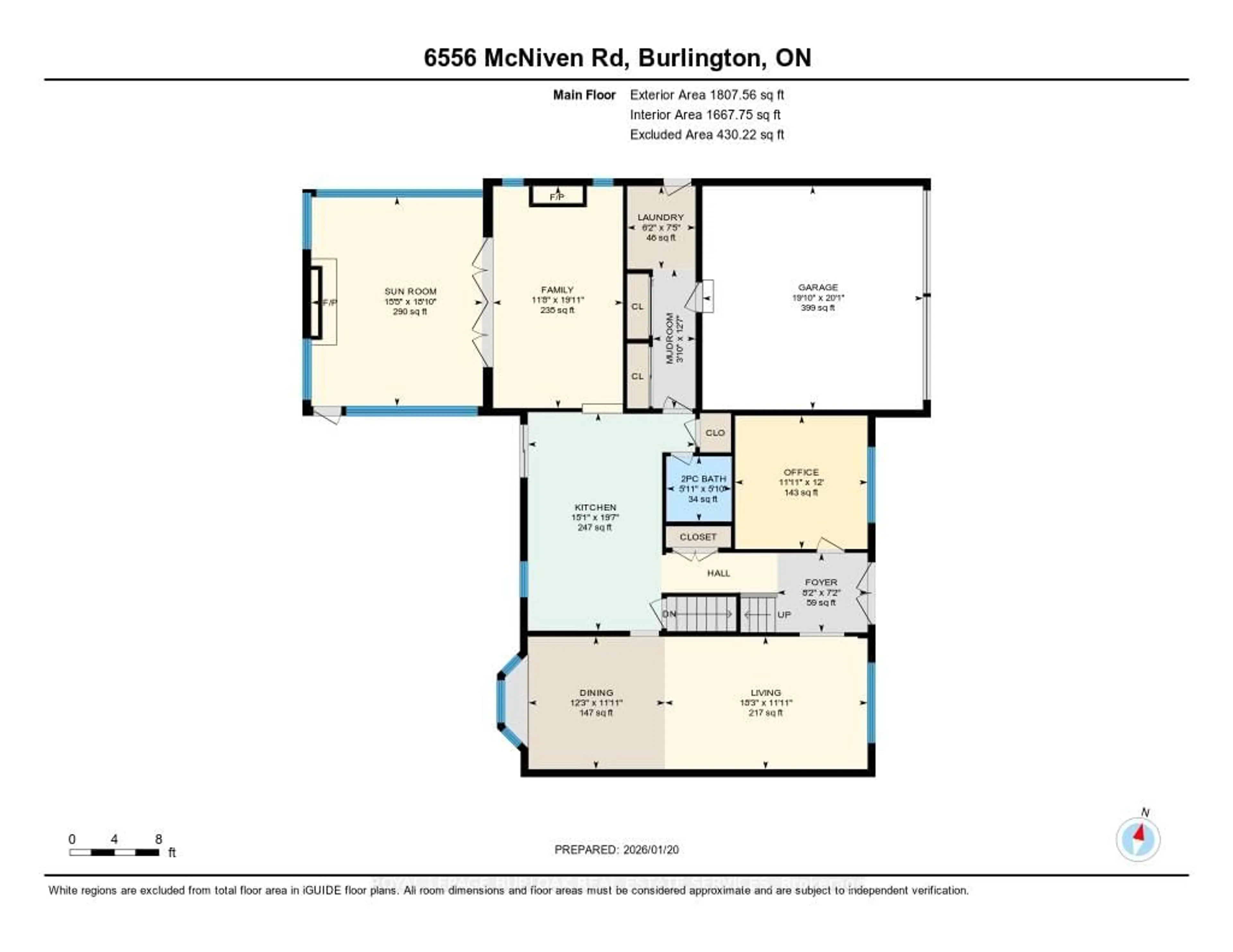 Floor plan for 6556 McNiven Rd, Burlington Ontario L7P 0K5