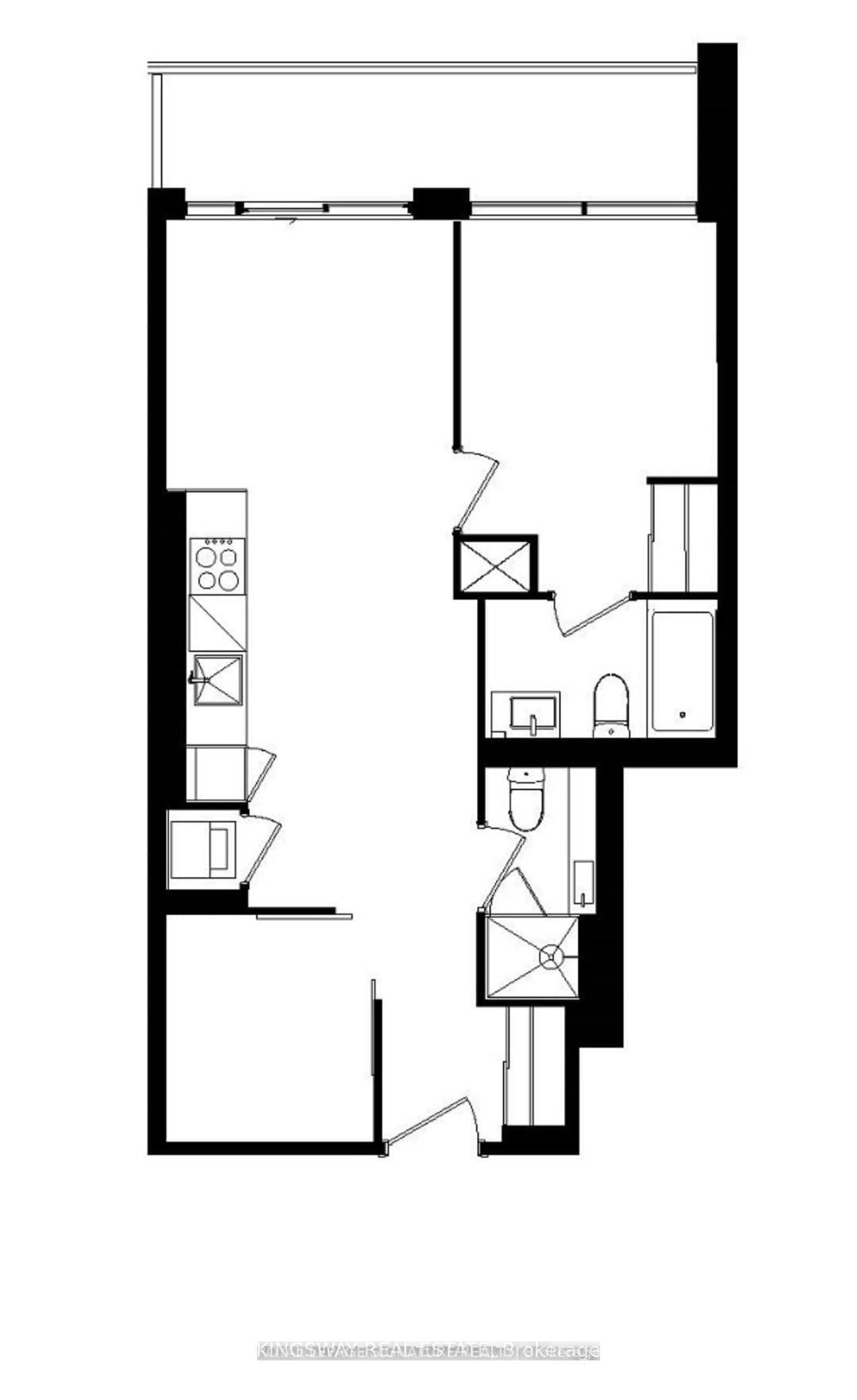 Floor plan for 1100 Sheppard Ave #608, Toronto Ontario M3K 0E4