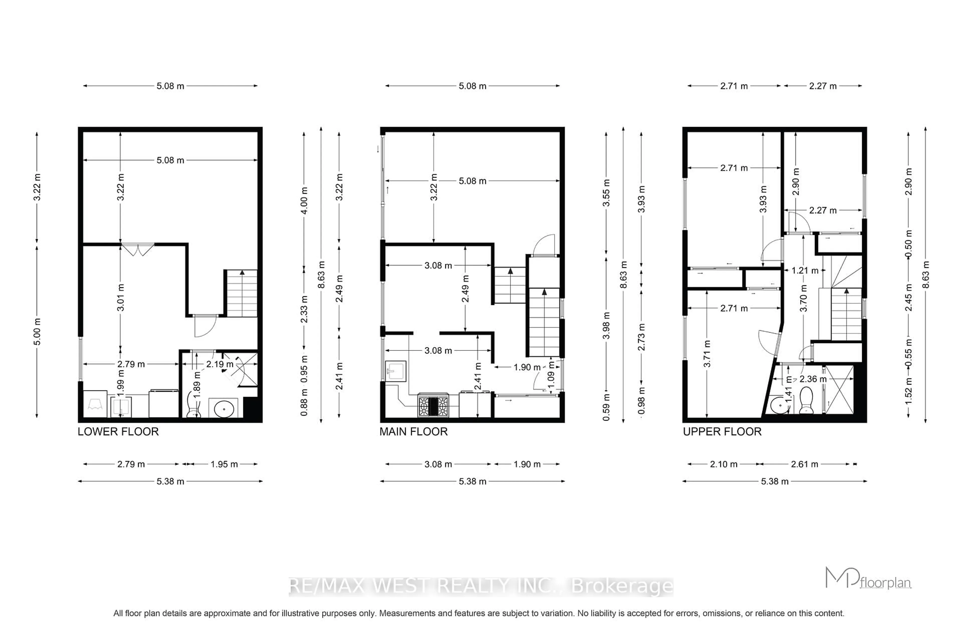 Floor plan for 6 Hillpark Tr, Brampton Ontario L6S 1R1
