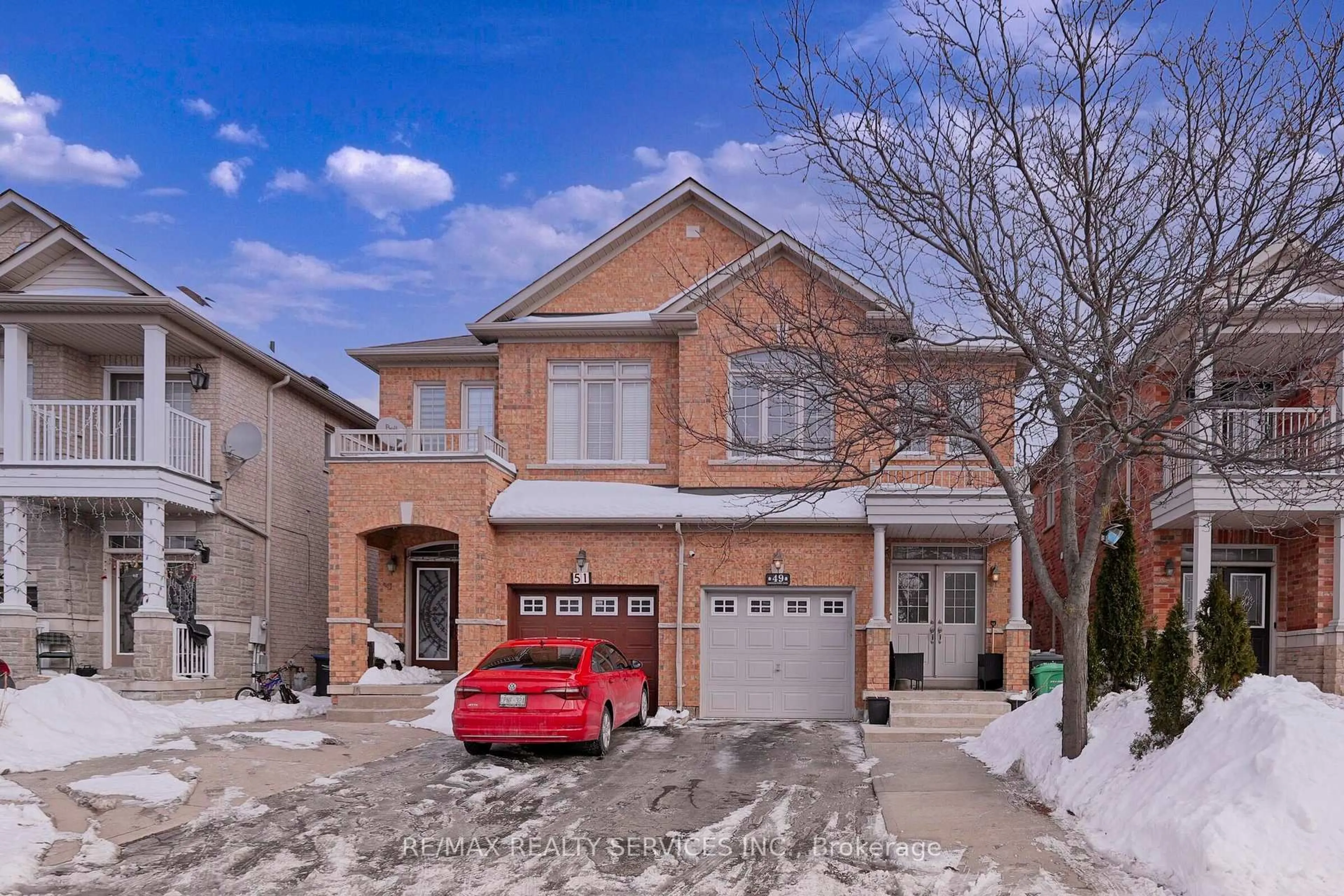 Home with brick exterior material, street for 49 Crystalview Cres, Brampton Ontario L6P 2R7