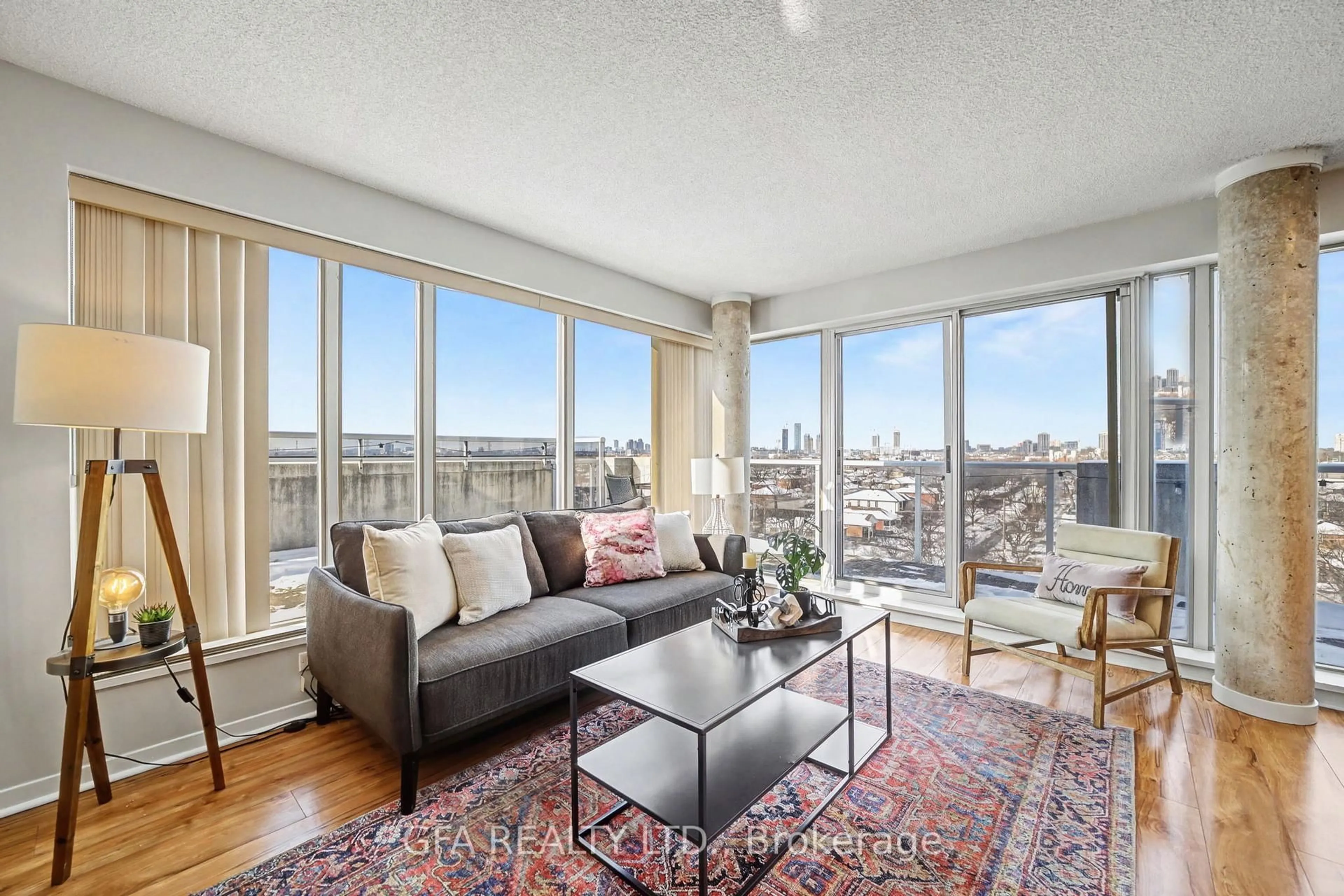 Living room with furniture, unknown for 1040 The Queensway St #720, Toronto Ontario M8Z 0A7