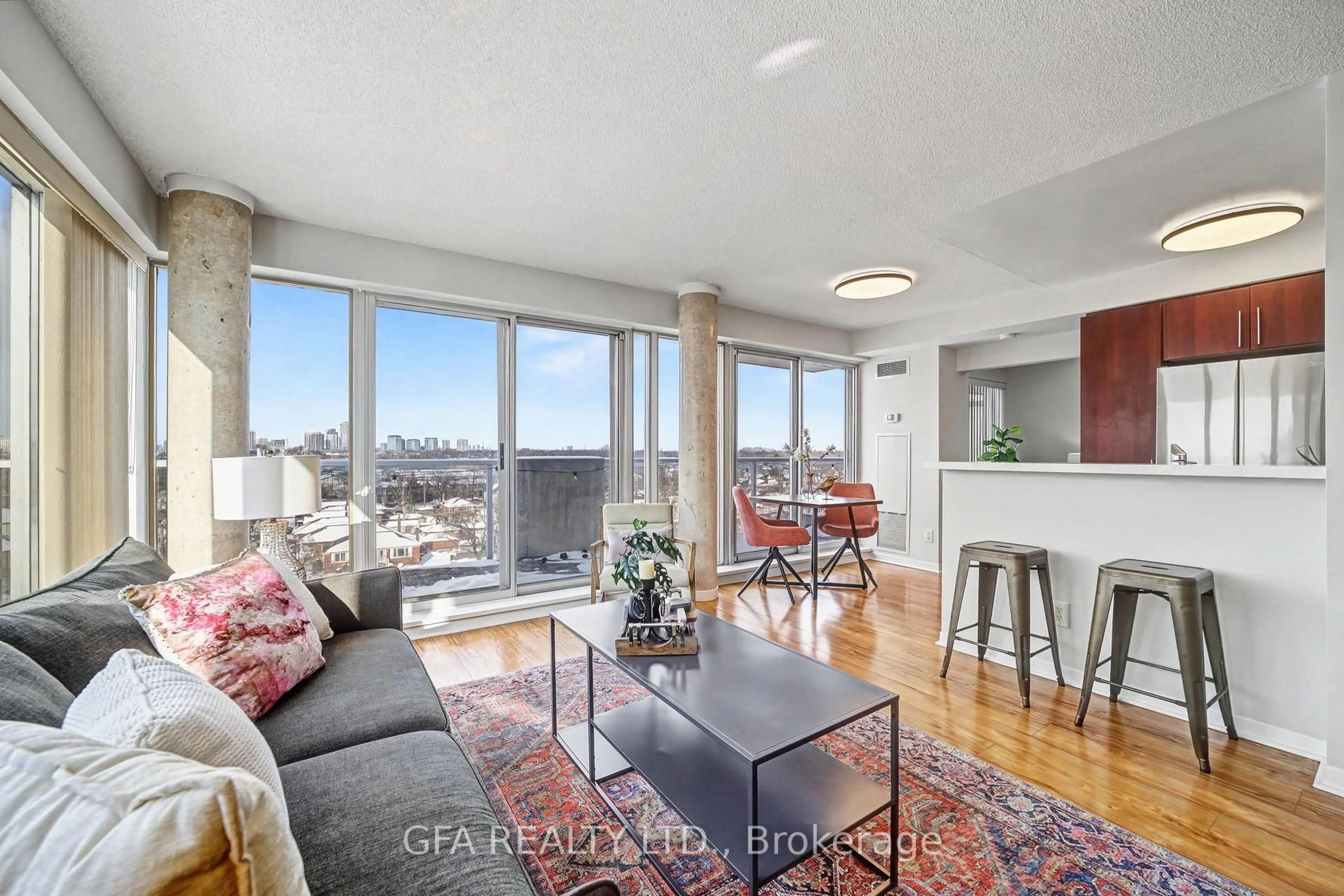 Living room with furniture, unknown for 1040 The Queensway St #720, Toronto Ontario M8Z 0A7