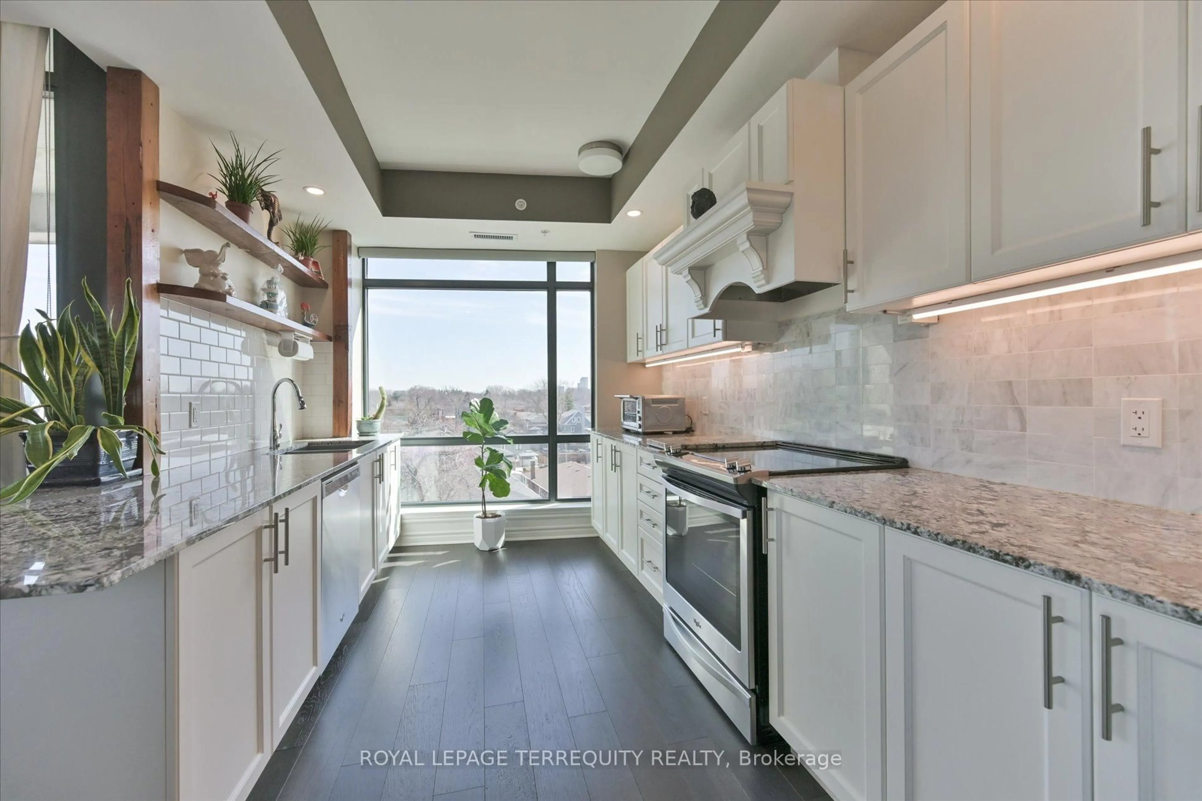 Contemporary kitchen, ceramic/tile floor for 2522 Keele St #508, Toronto Ontario M6L 0A2