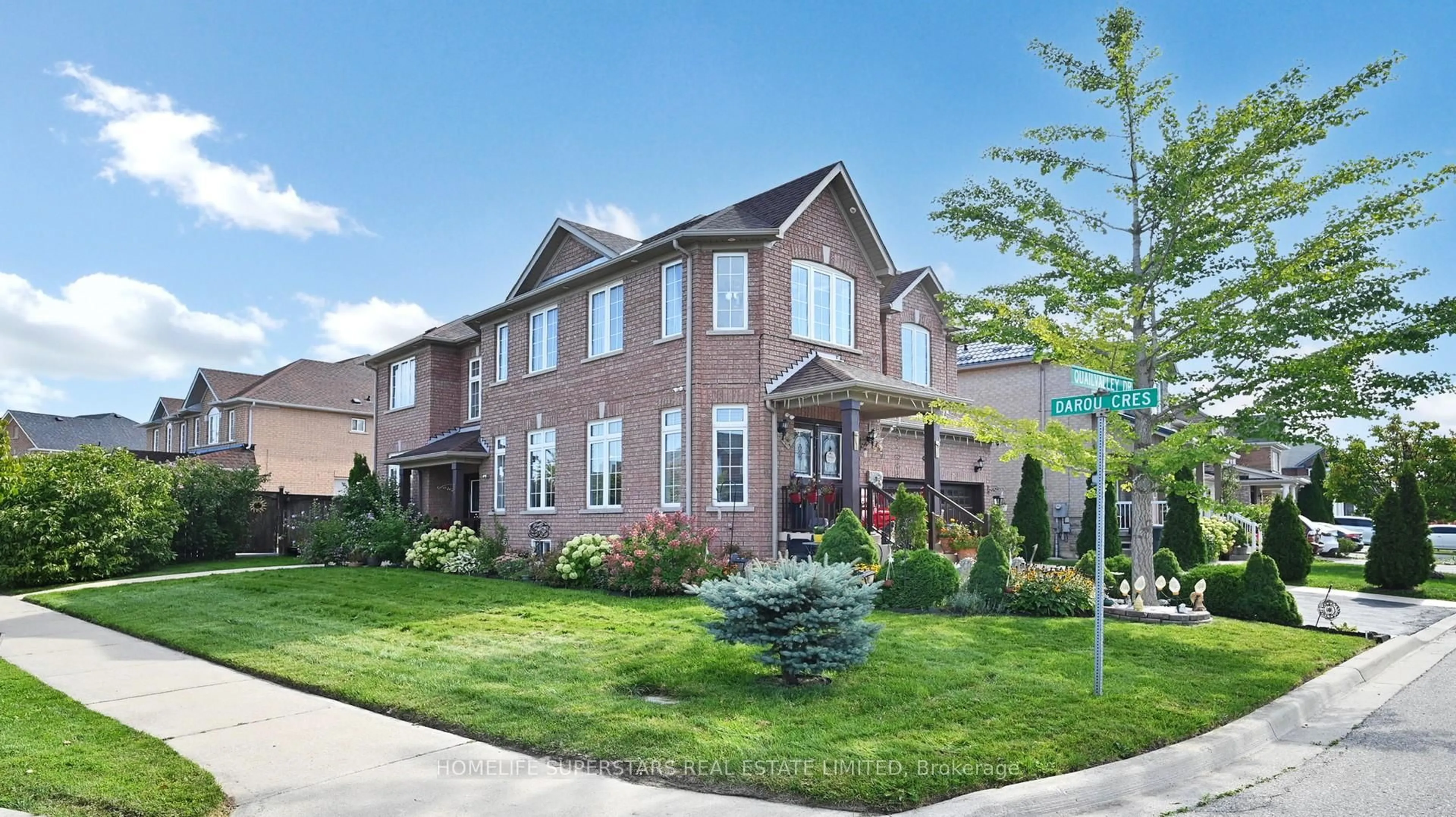 Home with brick exterior material, street for 57 Quailvalley Dr, Brampton Ontario L6R 0N7