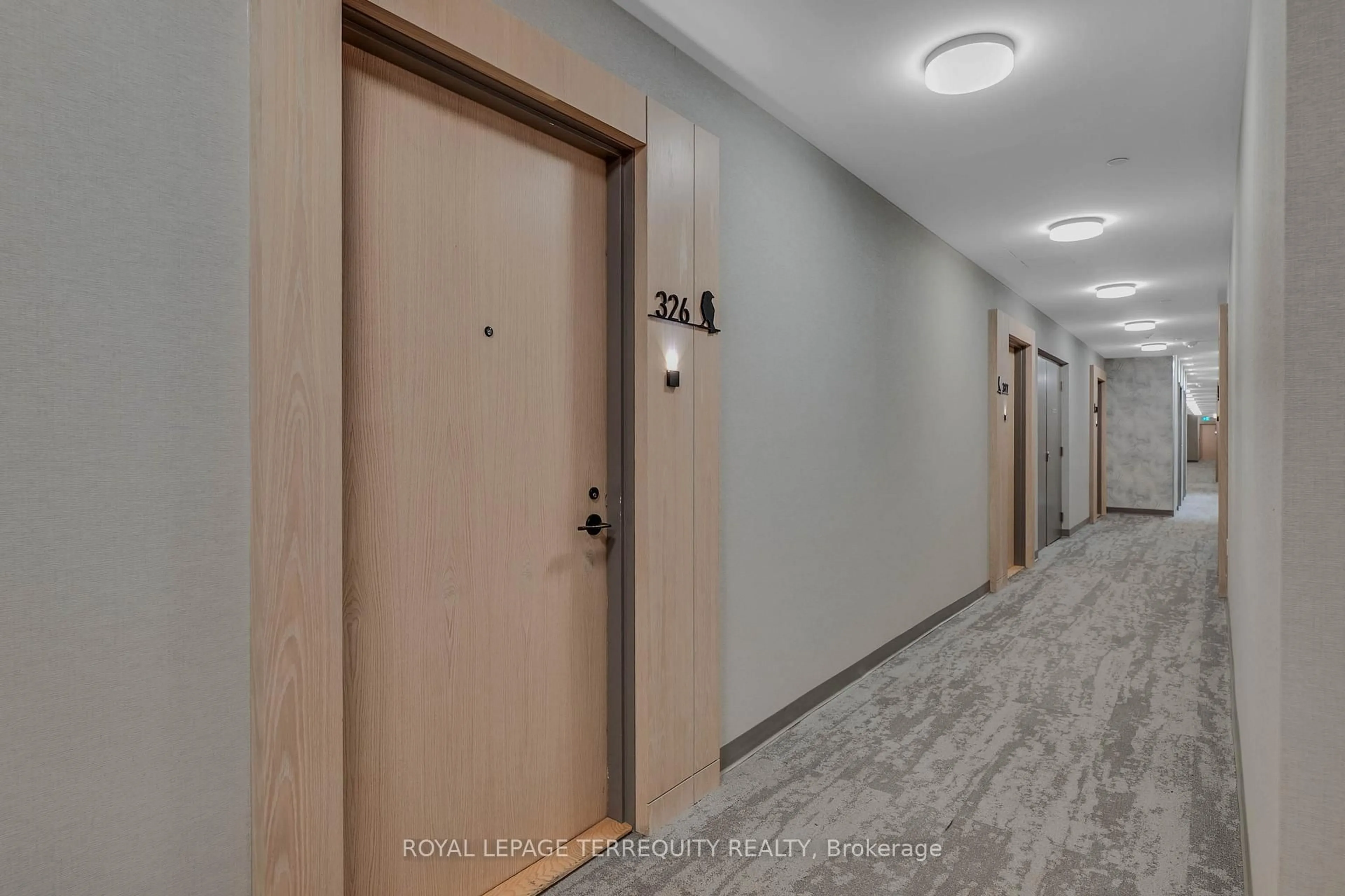 Indoor foyer for 50 George Butchart Dr #326, Toronto Ontario M3K 0C9