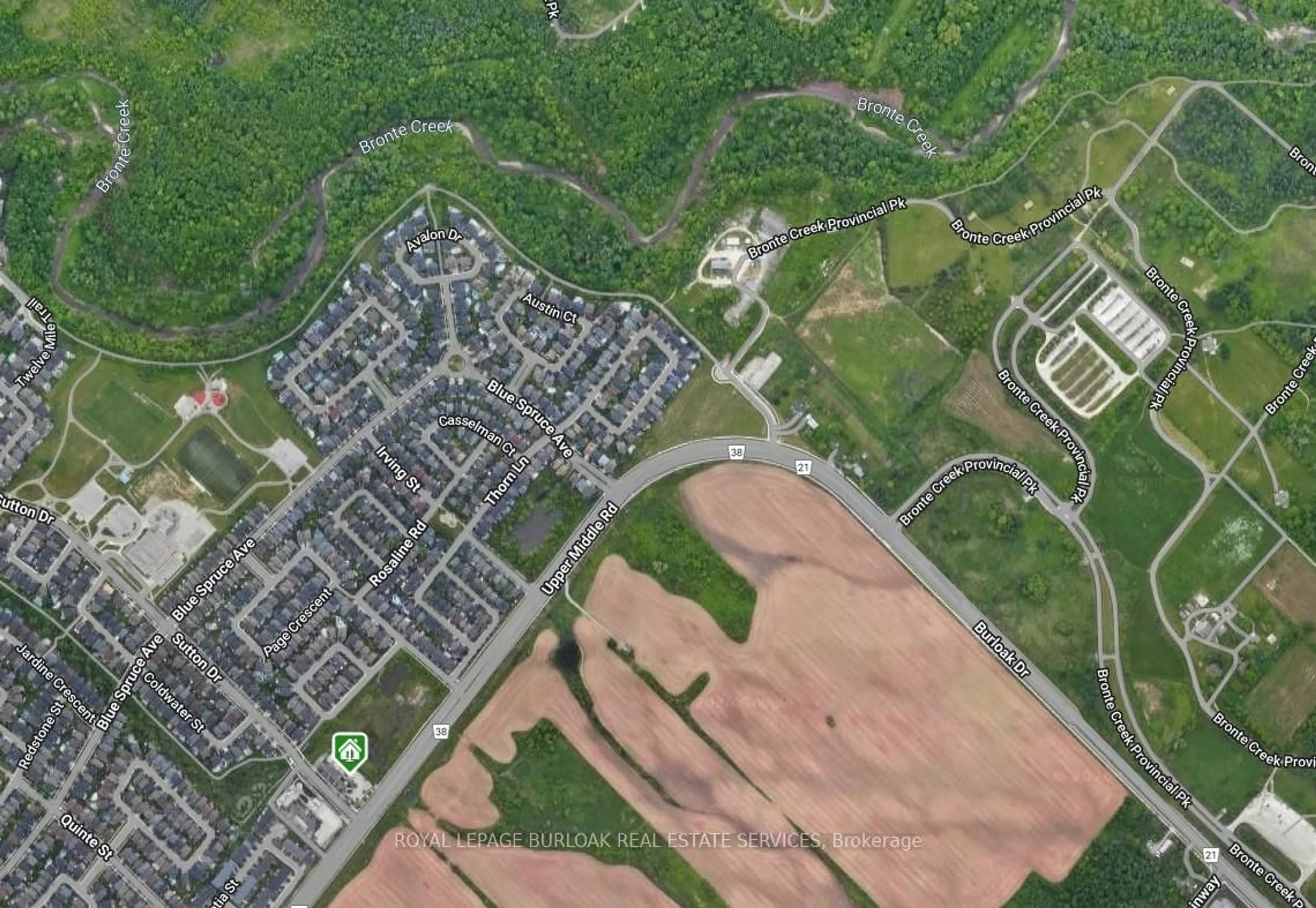 Picture of a map for 5327 Upper Middle Rd #205, Burlington Ontario L7L 0E9