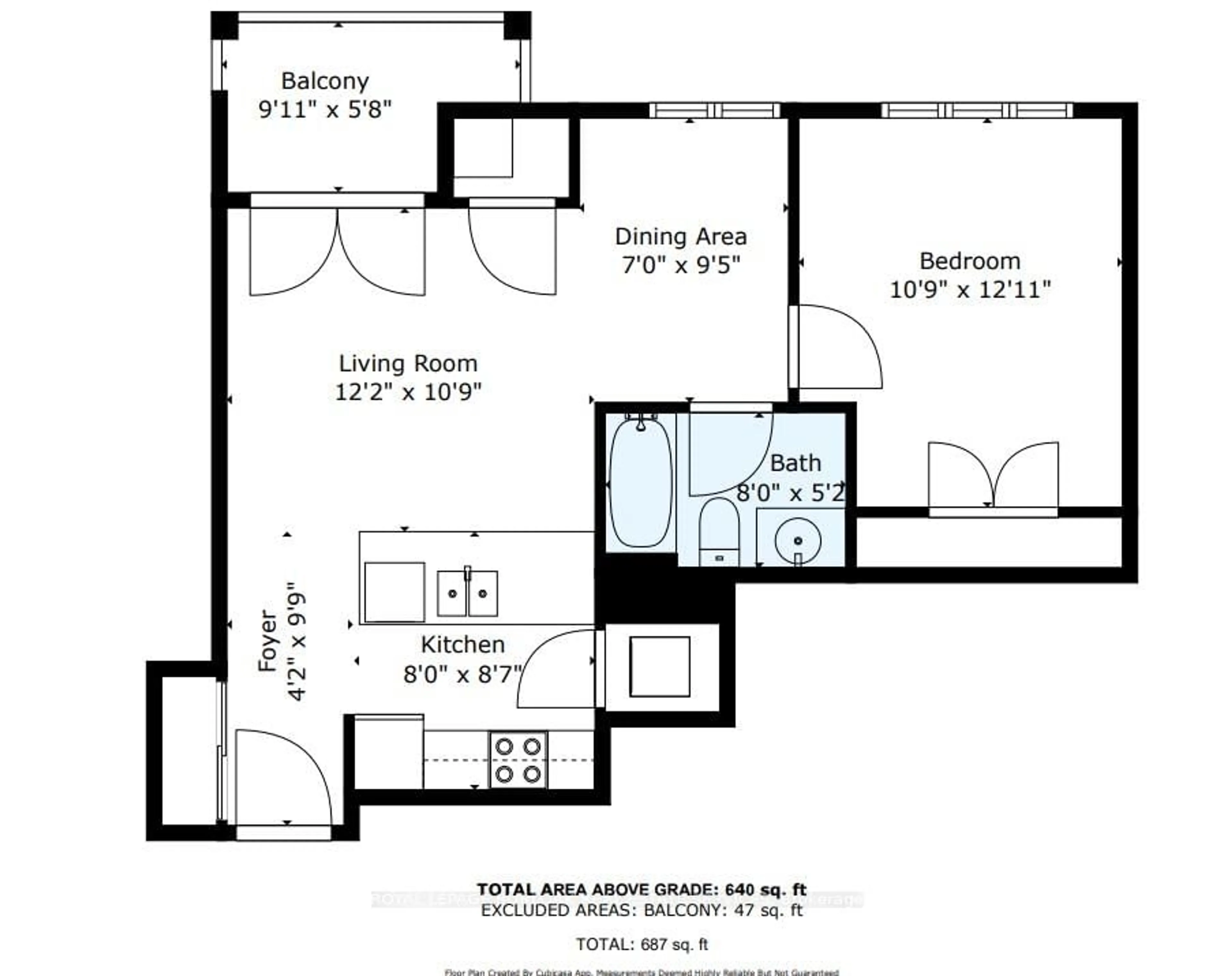 Floor plan for 5327 Upper Middle Rd #205, Burlington Ontario L7L 0E9