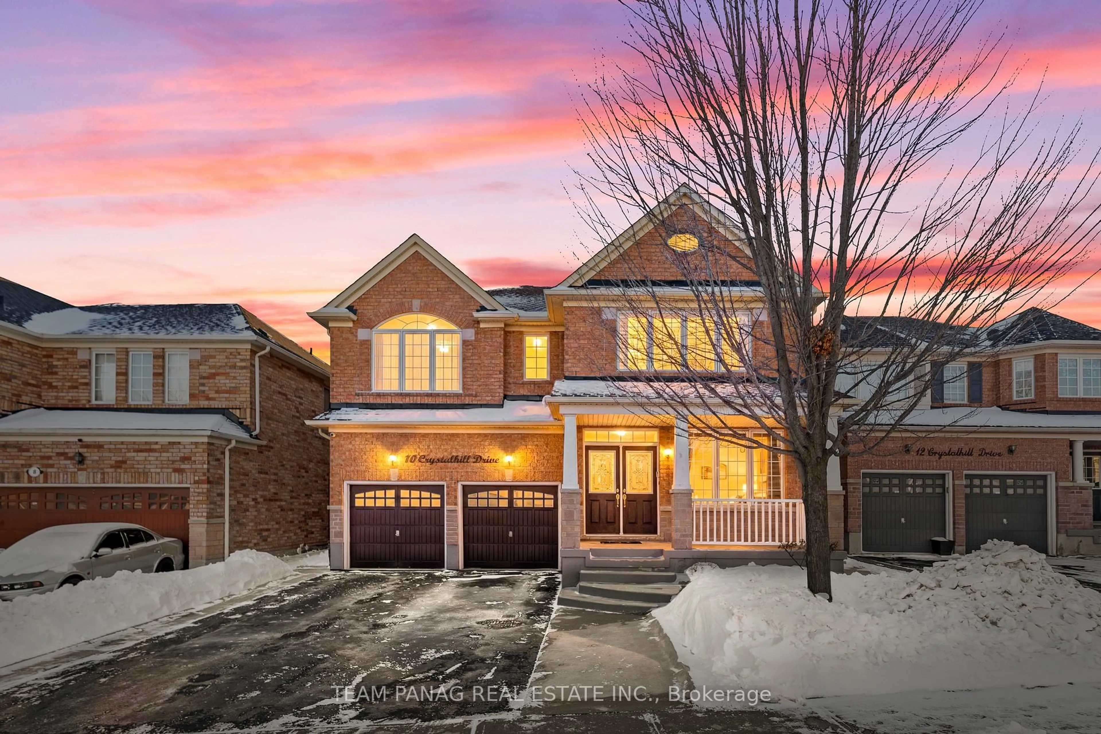 Home with brick exterior material, street for 10 Crystalhill Dr, Brampton Ontario L6P 2T1