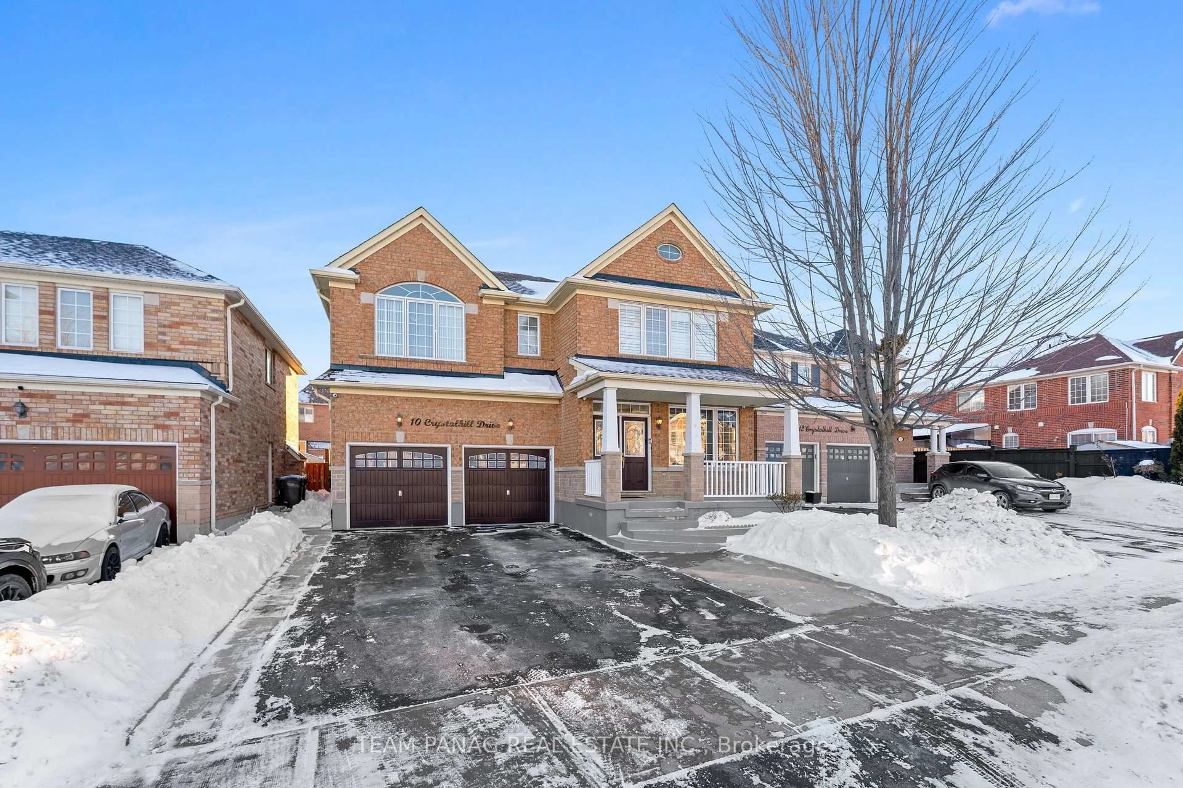 Home with brick exterior material, street for 10 Crystalhill Dr, Brampton Ontario L6P 2T1