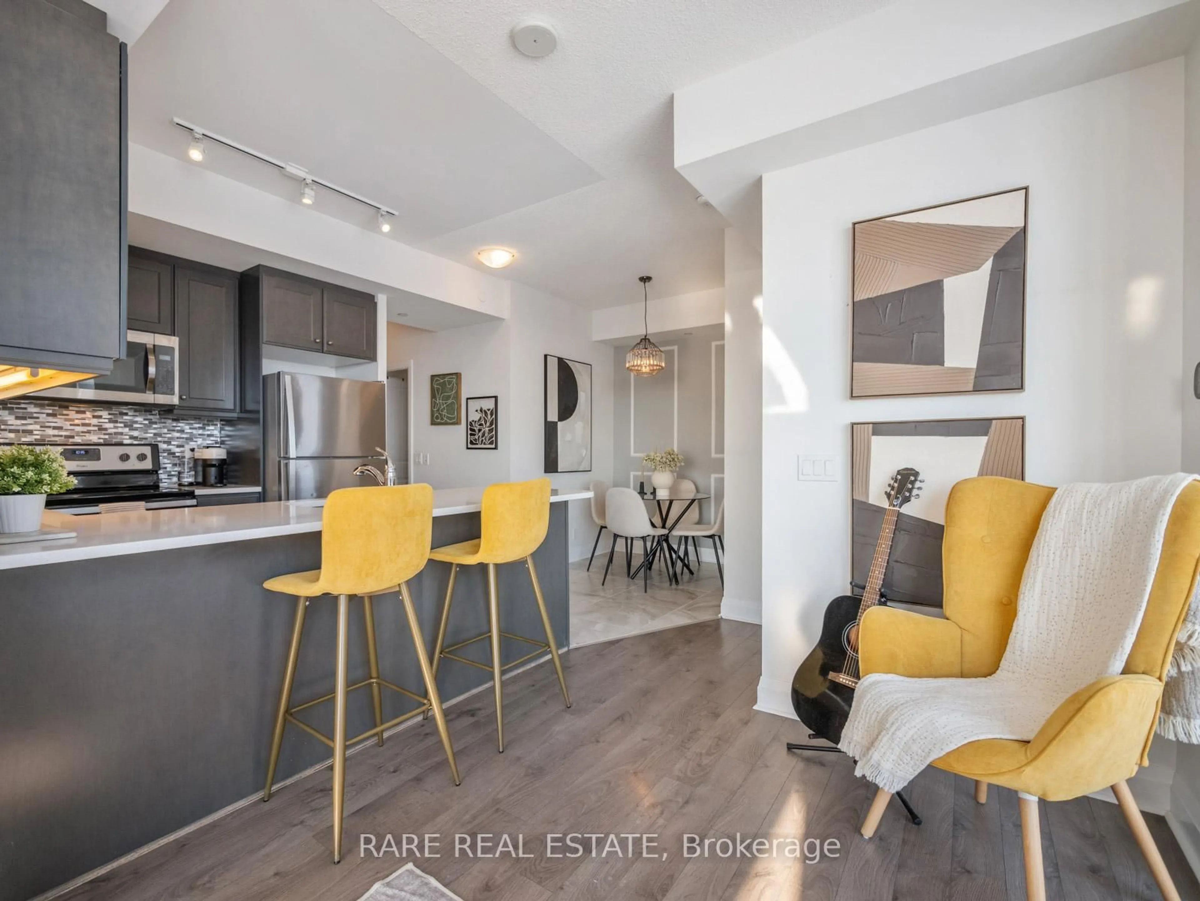 Open concept kitchen, unknown for 15 Zorra St #1104, Toronto Ontario M8Z 0C1