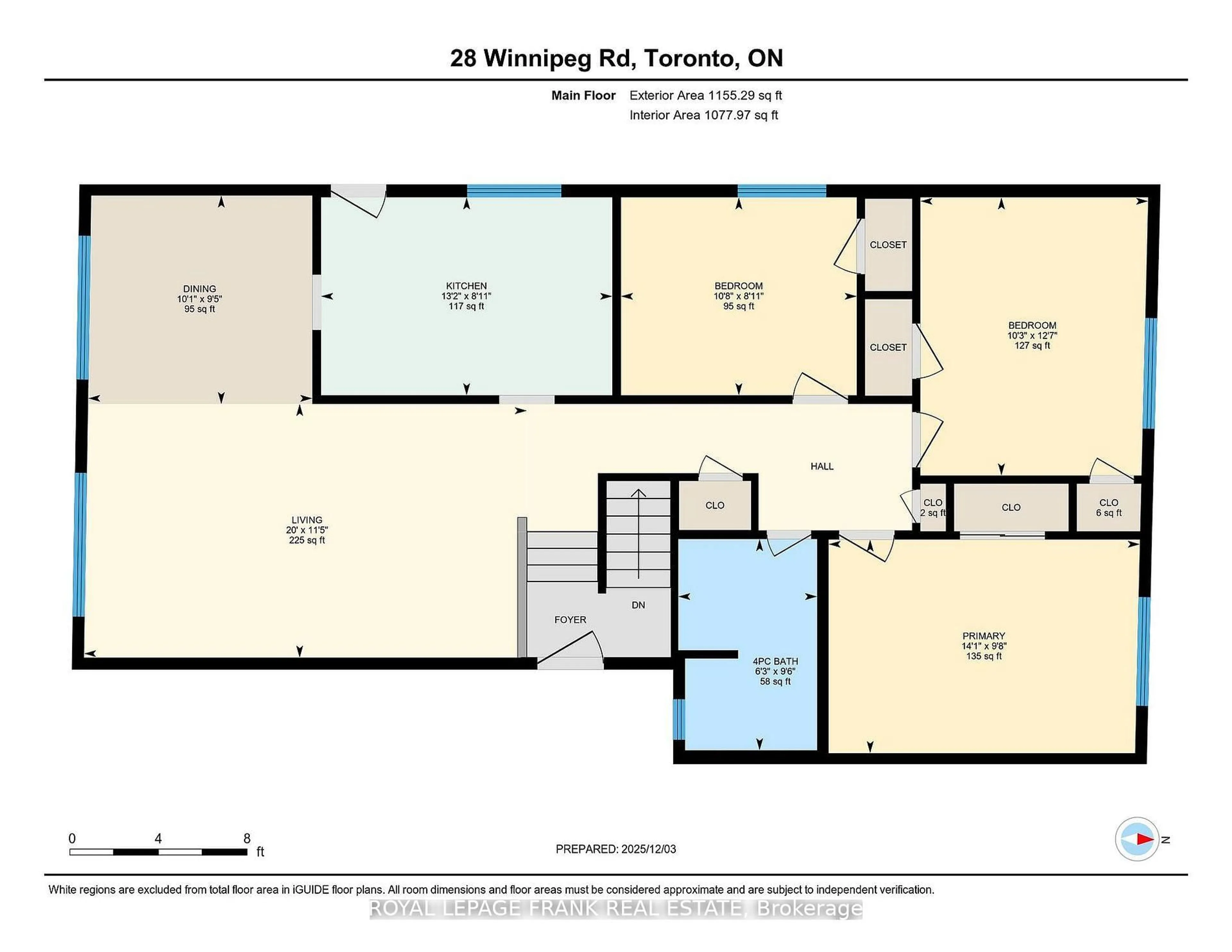 Floor plan for 28 Winnipeg Rd, Toronto Ontario M9P 2E4