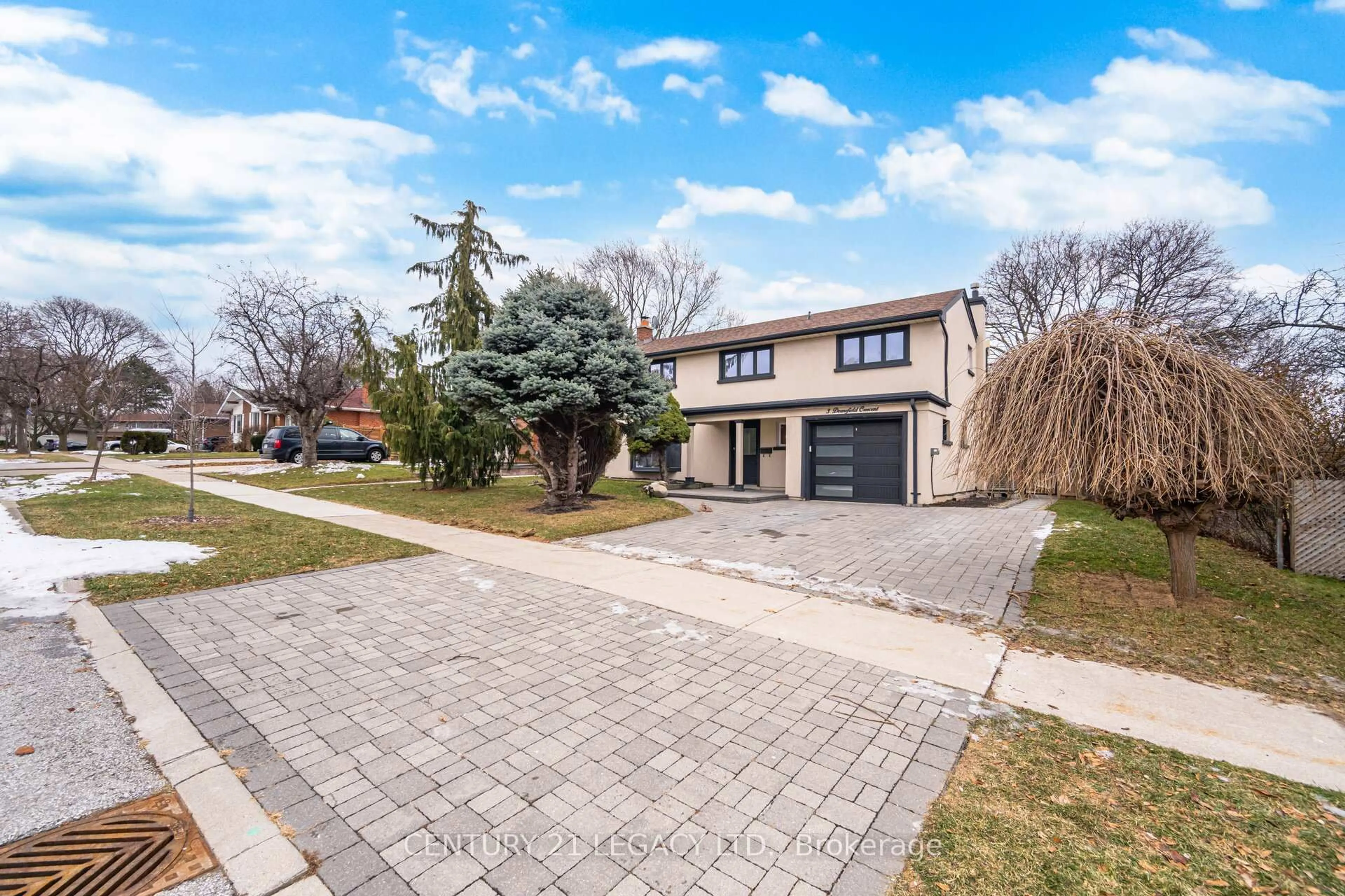 Home with brick exterior material, street for 3 Deanefield Cres, Toronto Ontario M9B 3B2