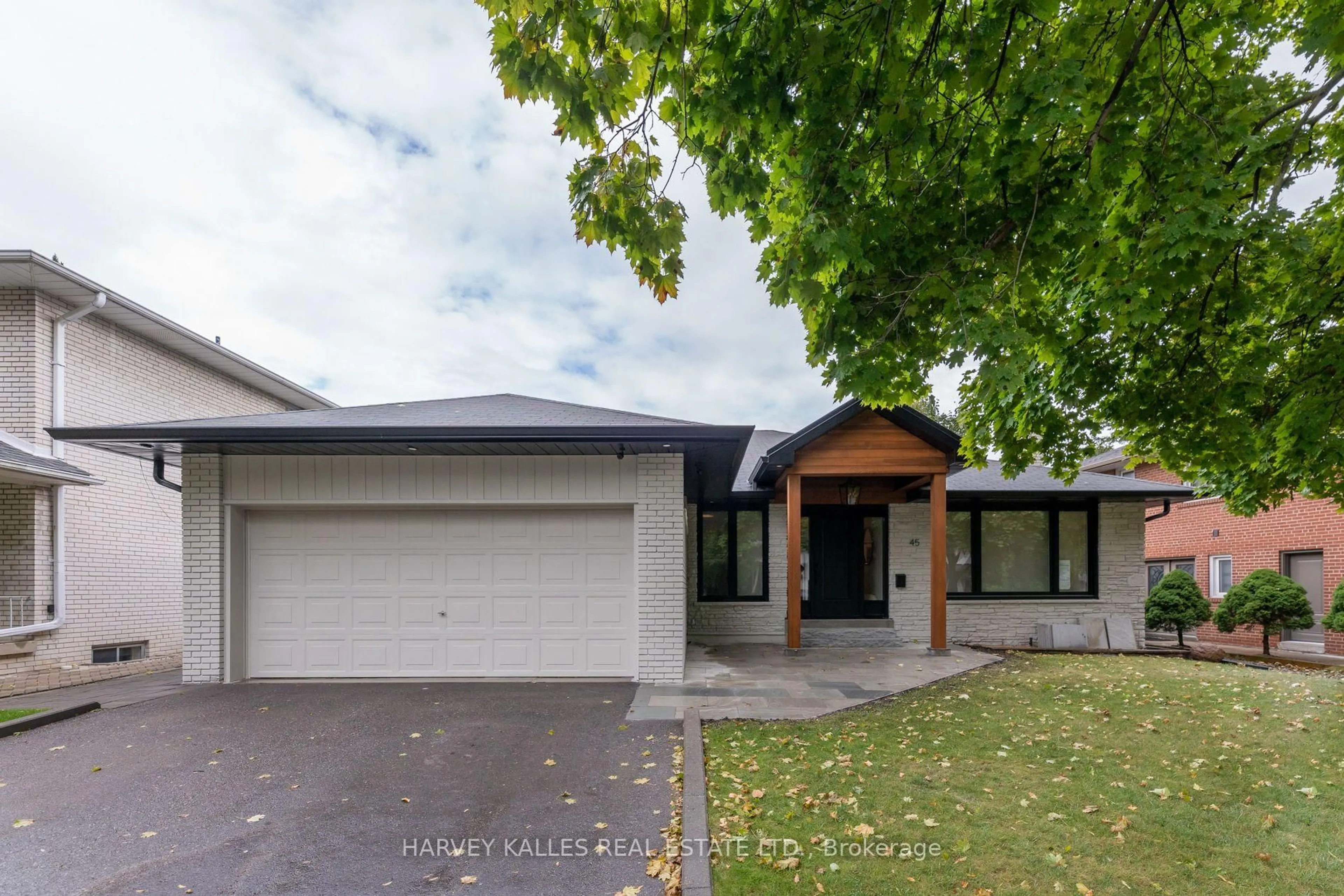 A pic from outside/outdoor area/front of a property/back of a property/a pic from drone, street for 45 Pettit Dr, Toronto Ontario M9R 2W6