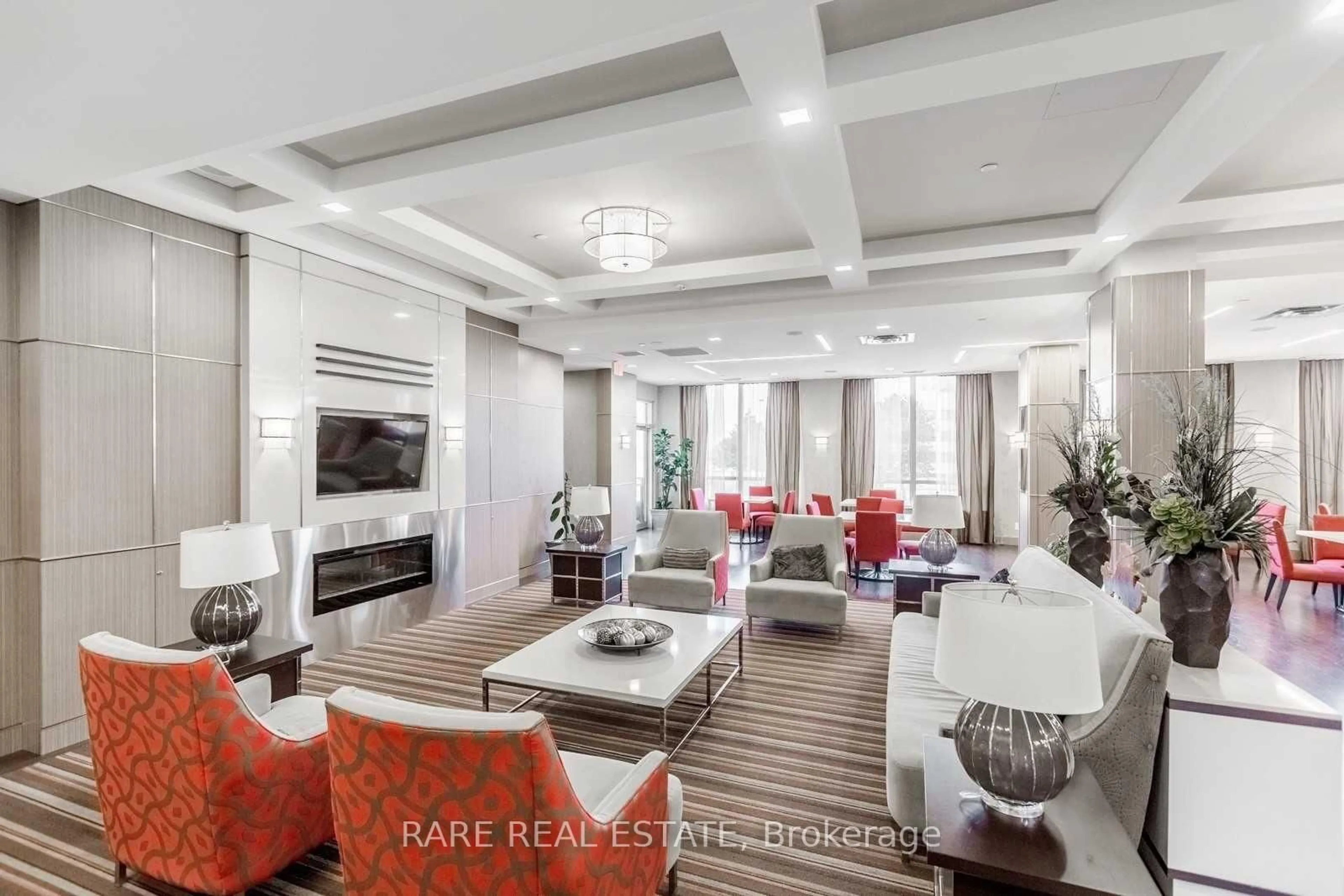 Living room with furniture, unknown for 6 Eva Rd #1705, Toronto Ontario M9C 0B1