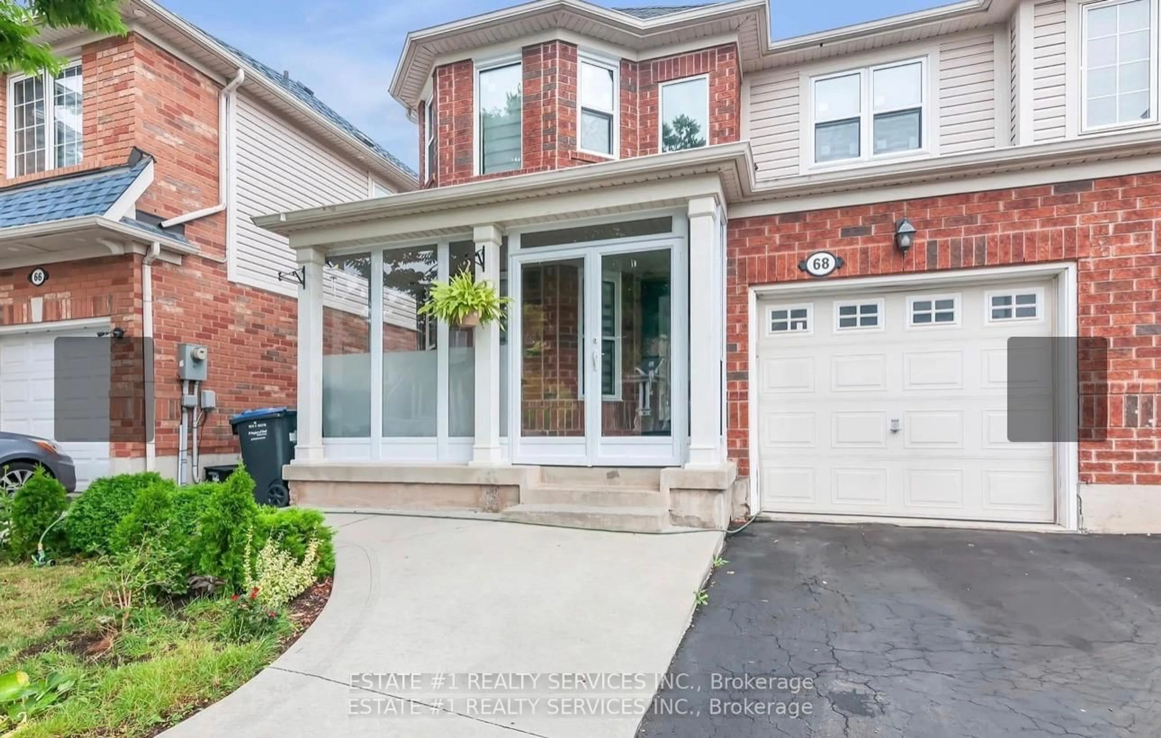 Home with brick exterior material, street for 68 Ponymeadow Way, Brampton Ontario L6X 0M3