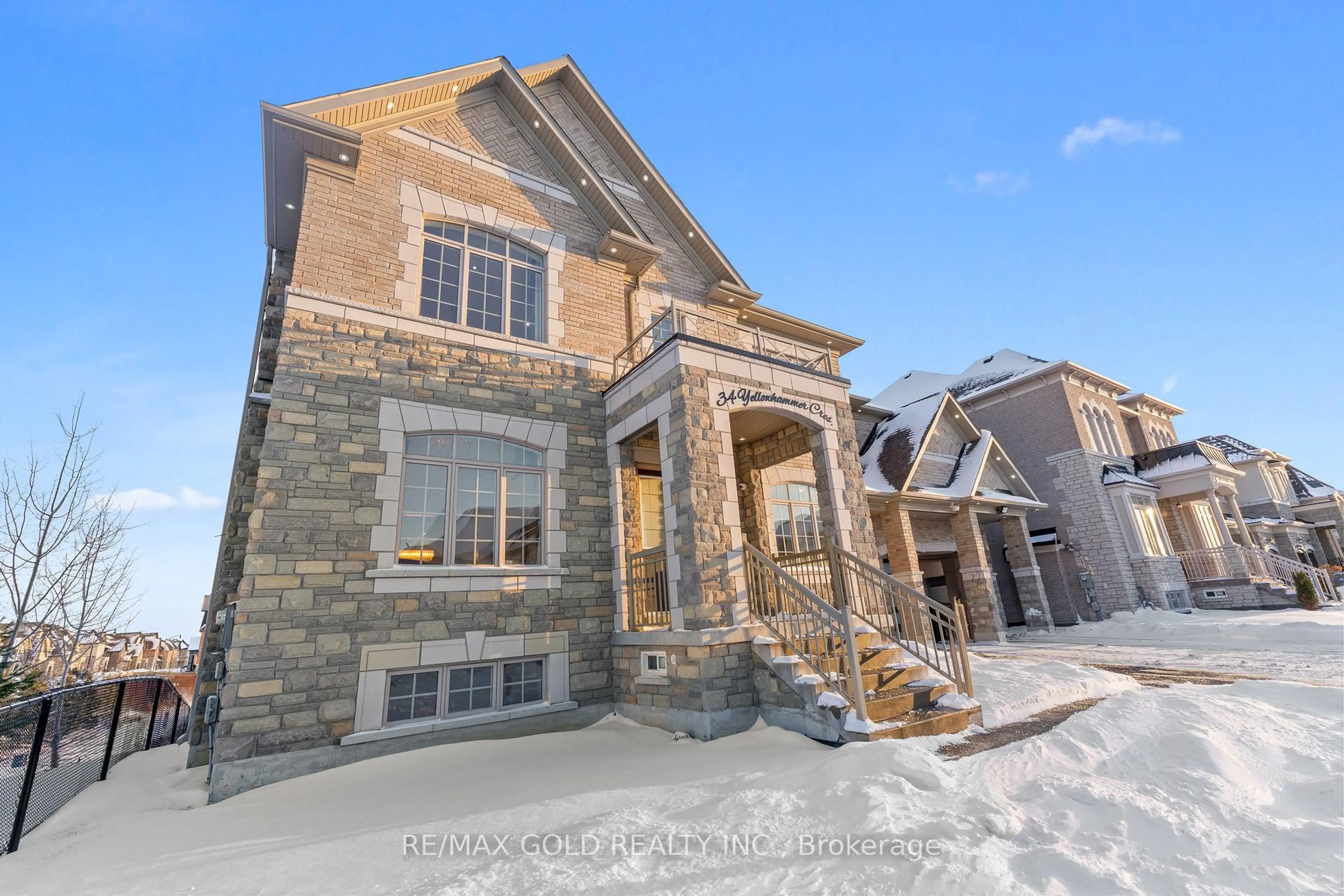 Home with brick exterior material, building for 34 Yellowhammer Cres, Brampton Ontario L6P 4J6