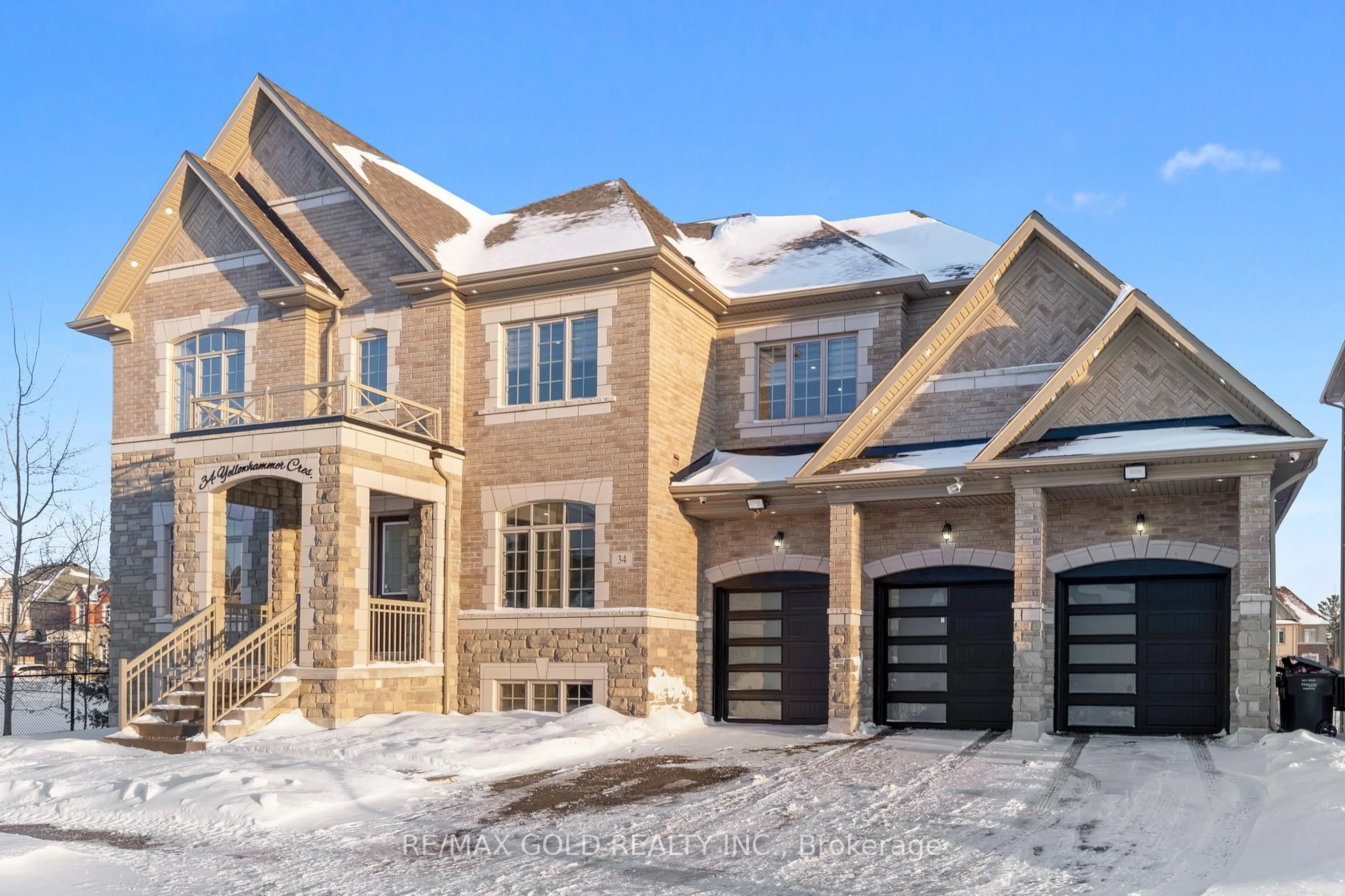 Home with brick exterior material, street for 34 Yellowhammer Cres, Brampton Ontario L6P 4J6