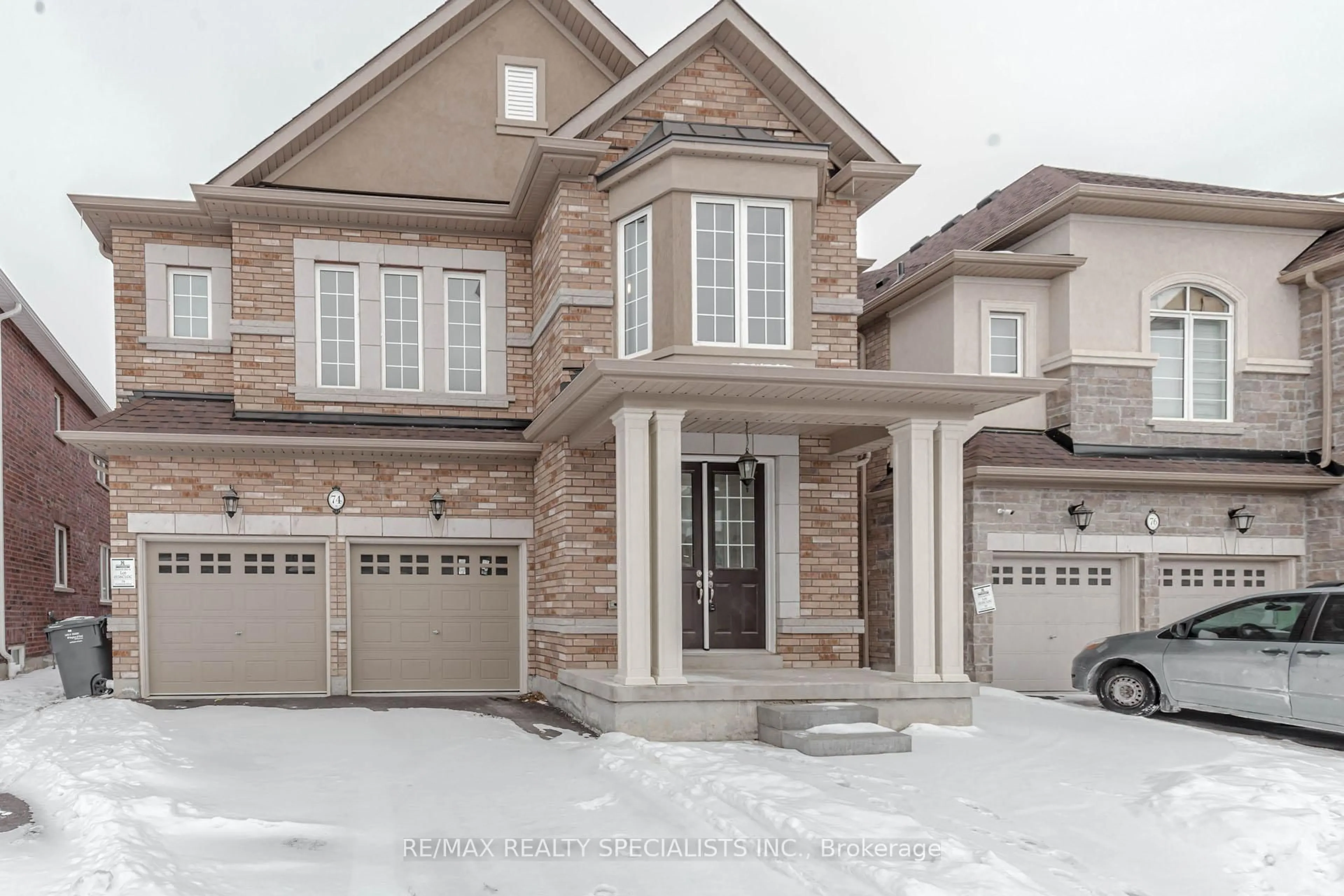Home with brick exterior material, street for 74 Clockwork Dr, Brampton Ontario L7A 5J1