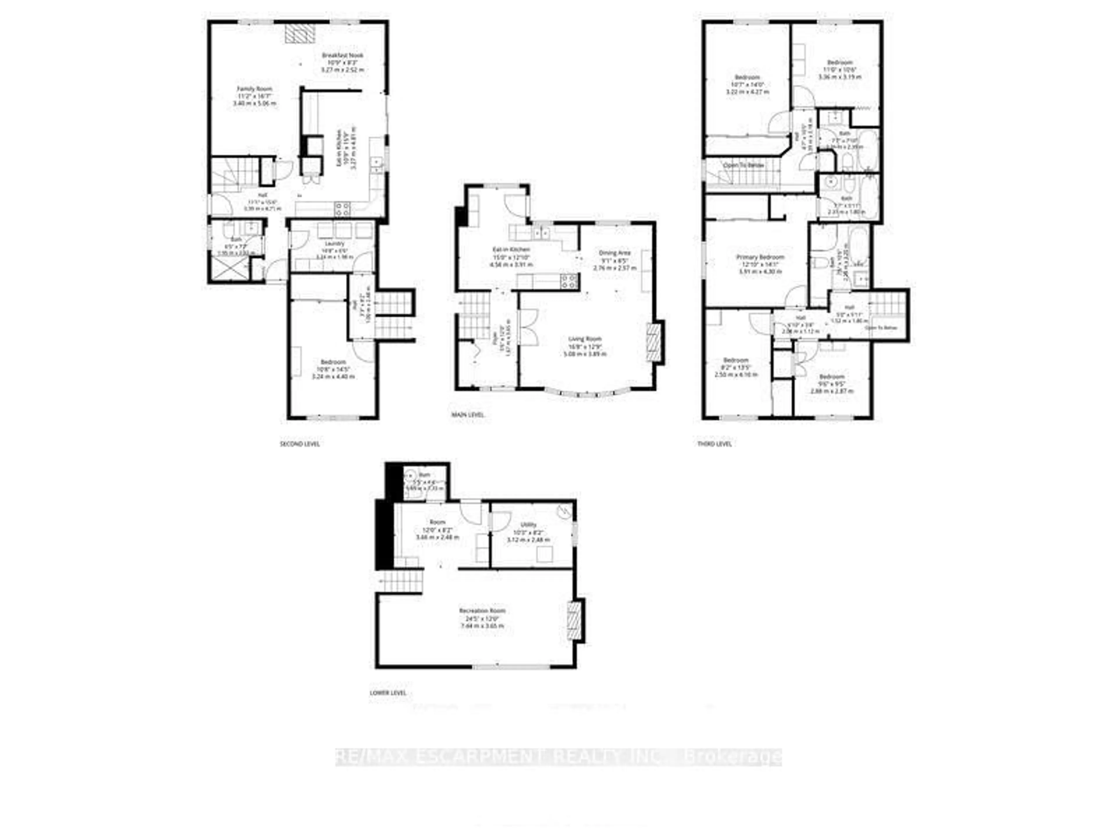 Floor plan for 5119 Cherryhill Cres, Burlington Ontario L7L 4B8