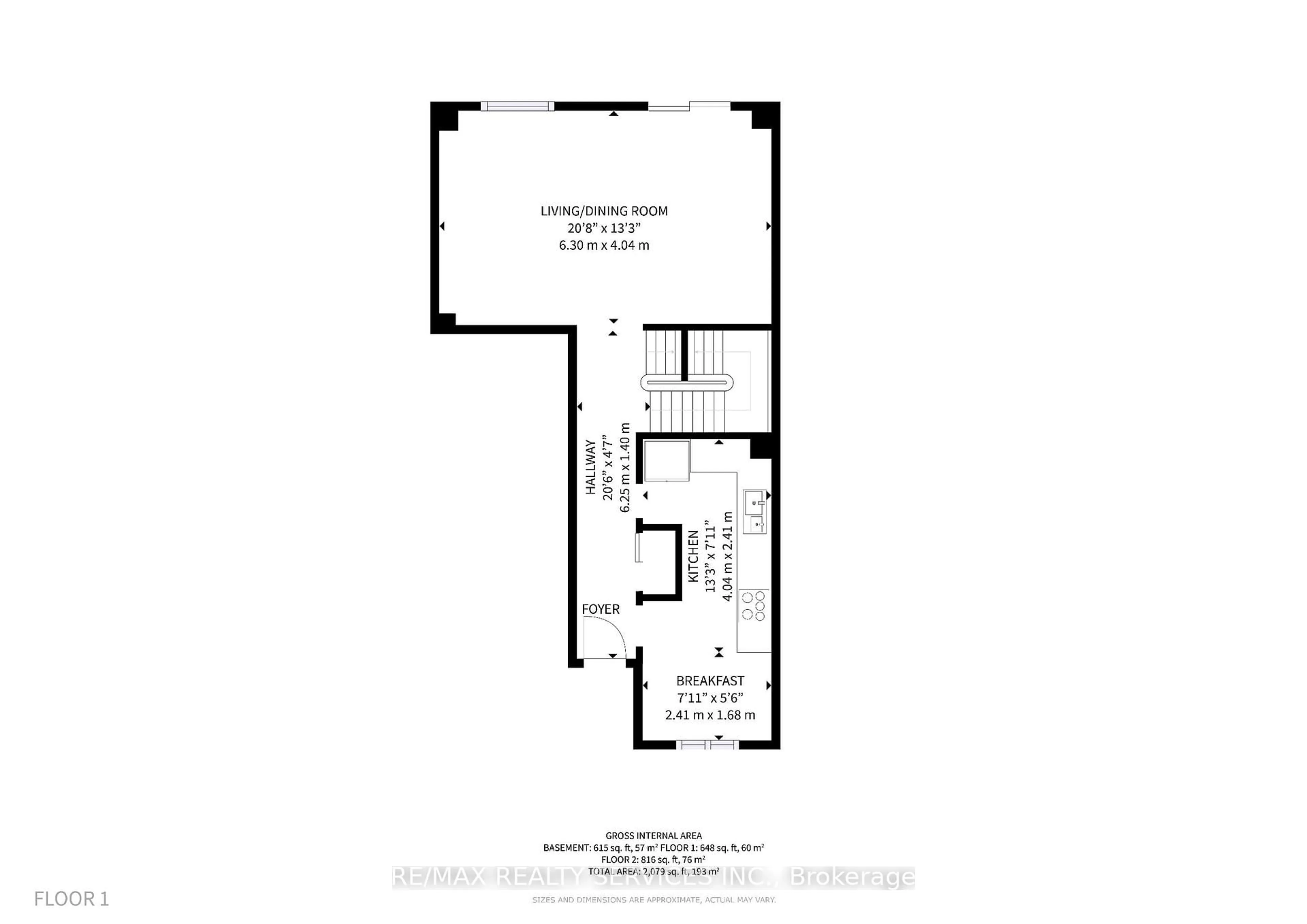 Floor plan for 14 Bryant Crt, Brampton Ontario L6X 2T1