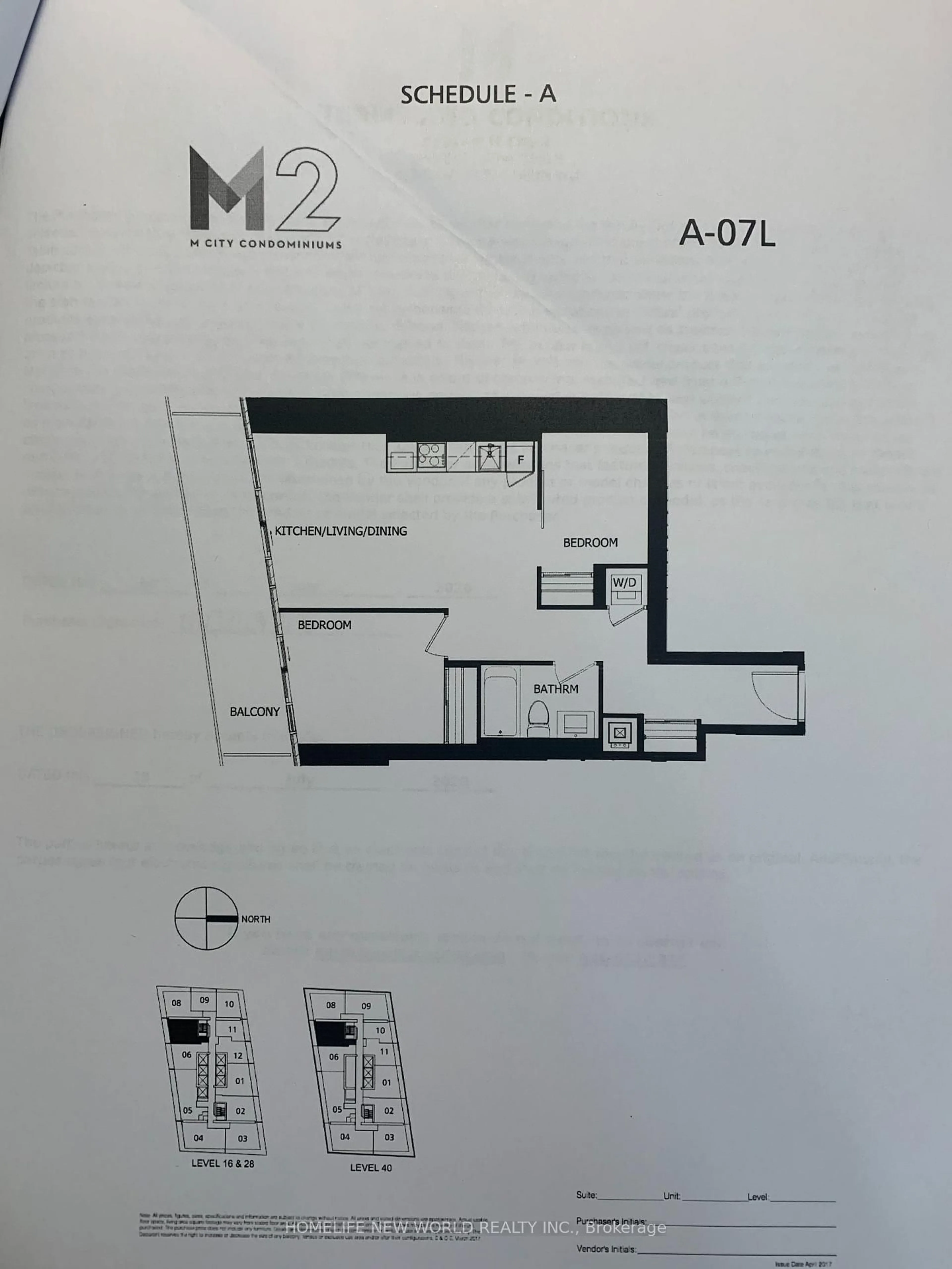Floor plan for 3883 Quartz Rd #2807, Mississauga Ontario L5B 0M4