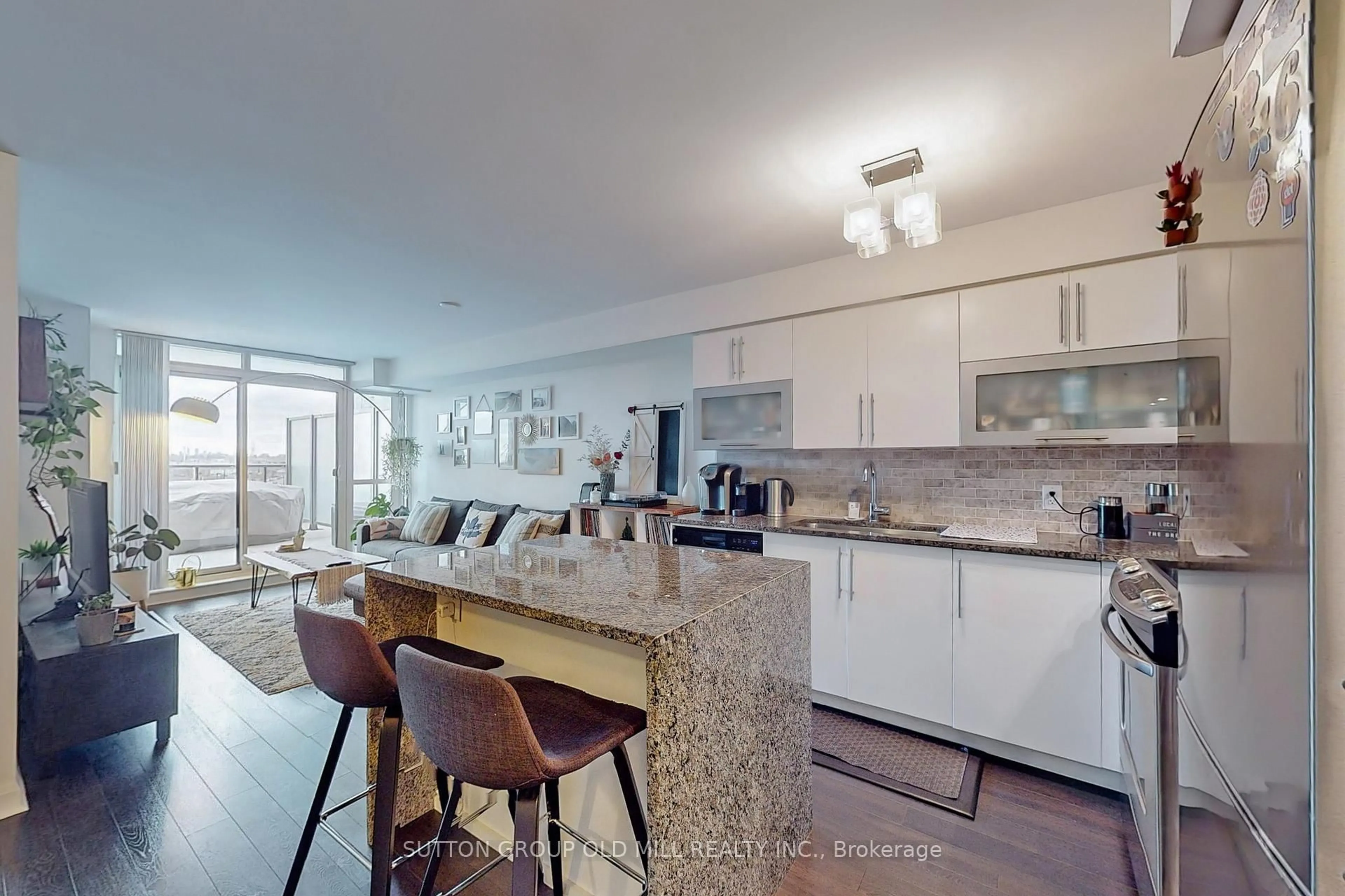 Open concept kitchen, unknown for 1 Michael Power Pl #508, Toronto Ontario M9A 0A1