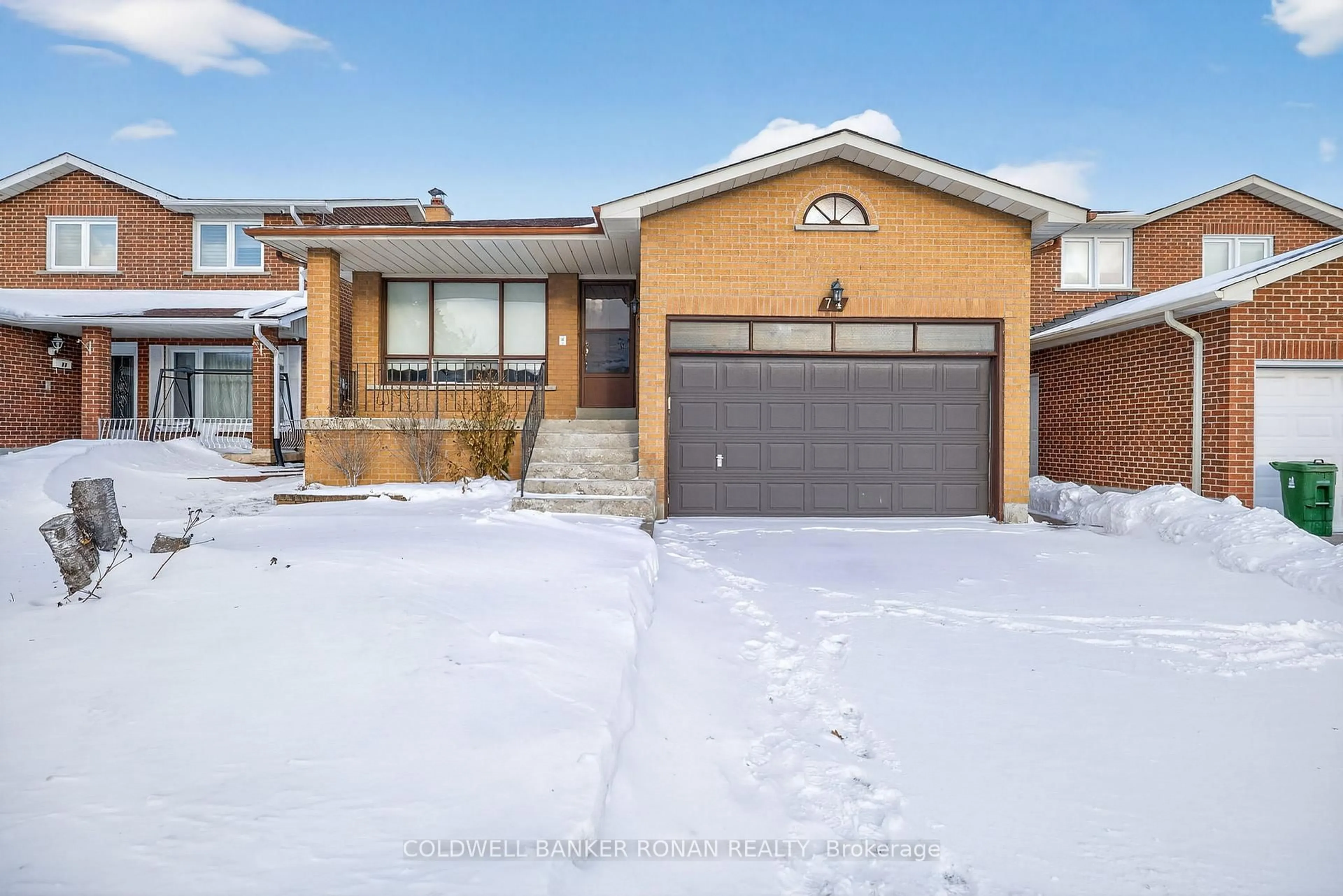 Home with brick exterior material, street for 74 Minglehaze Dr, Toronto Ontario M9V 4W9