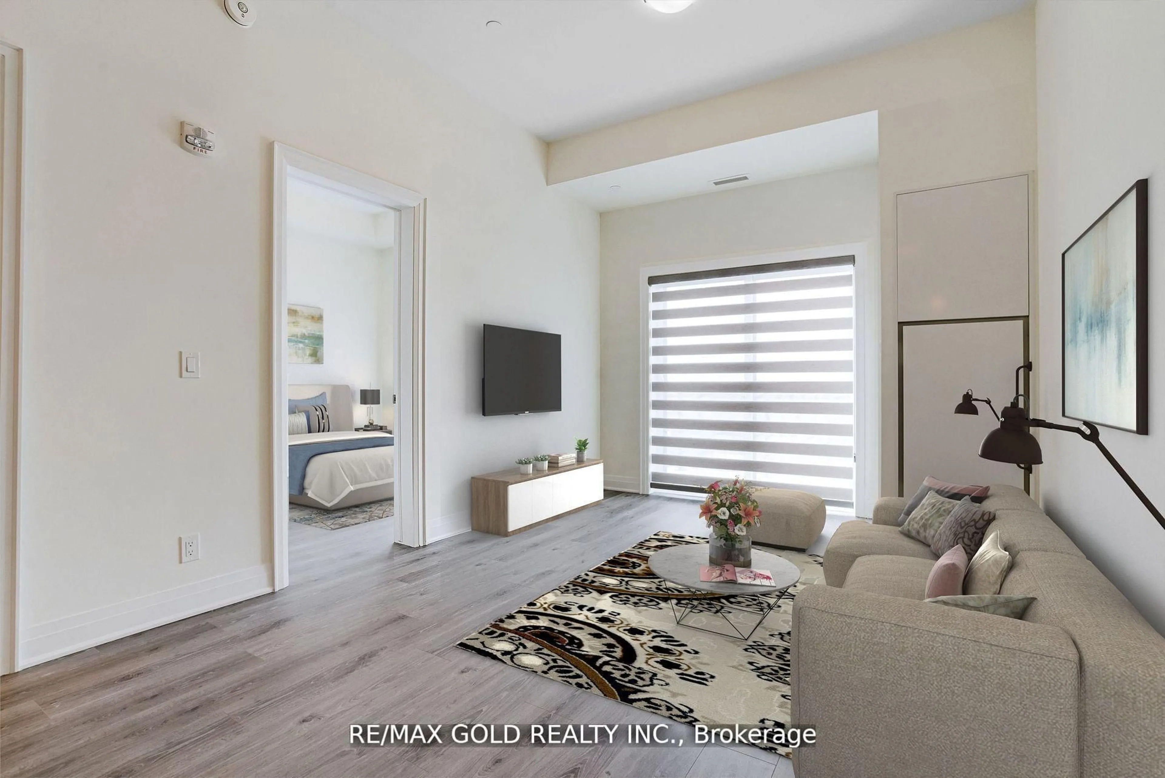 Living room with furniture, unknown for 128 Grovewood Common #607, Oakville Ontario L6H 0X3