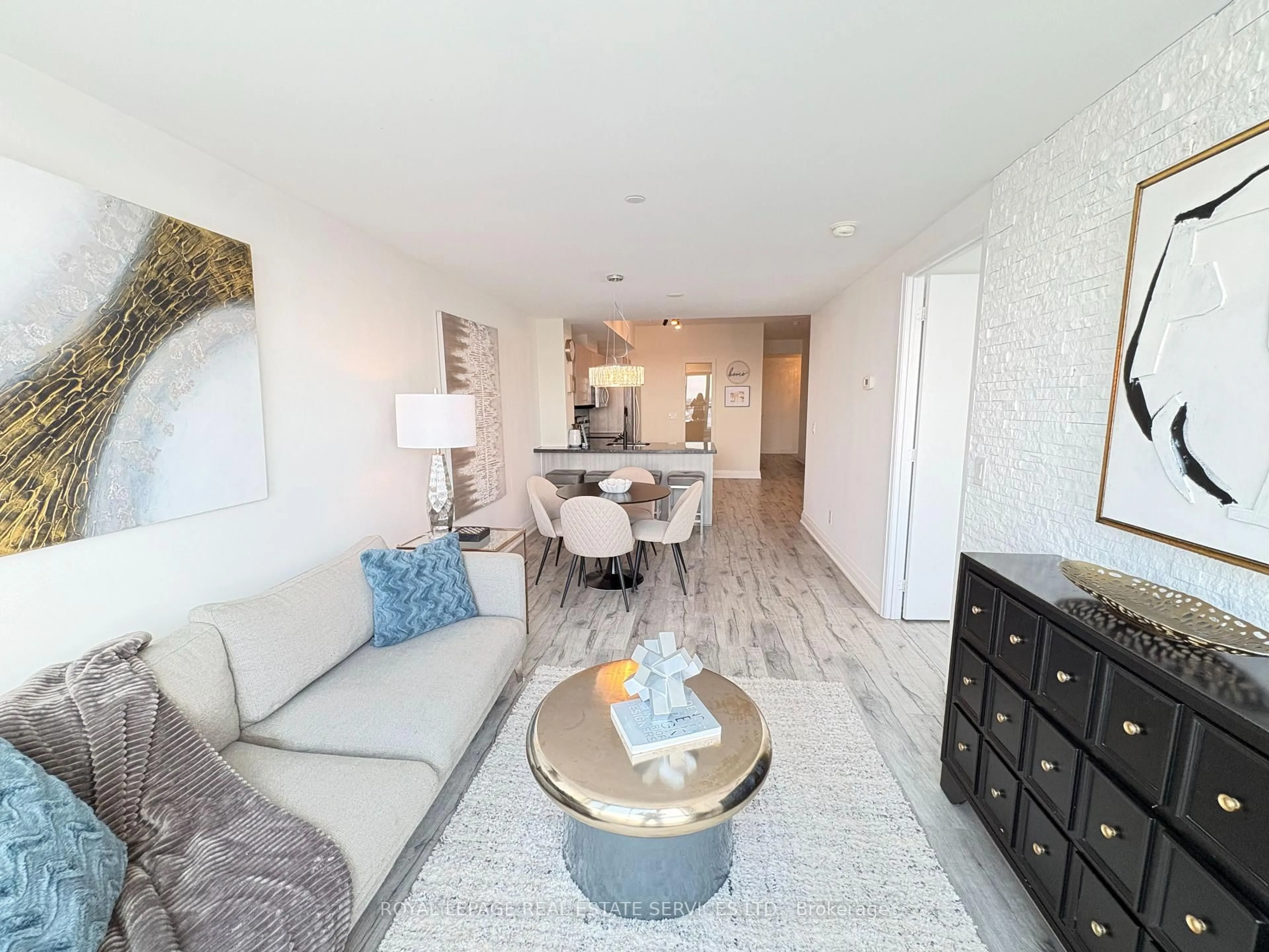 Living room with furniture, unknown for 16 Mcadam Ave #408, Toronto Ontario M6A 0B9